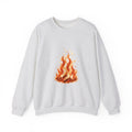 Matching Couple Sweatshirt - Wildfire & Waterfall Matching Couple Comfort Colors Crew Watercolor Art His Hers Birthday Gift - Design A