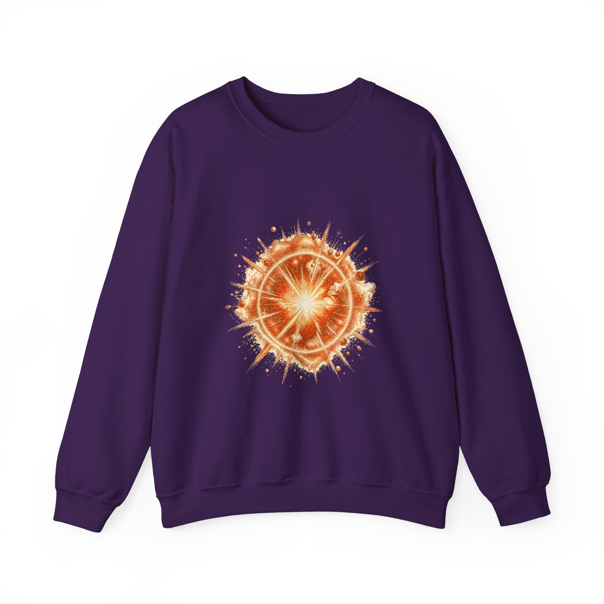 Matching Couple Sweatshirt - Galaxy & Supernova Matching Couple Crewneck Sweatshirt Hand-Drawn Art His Hers Best Friend Gift - Design B