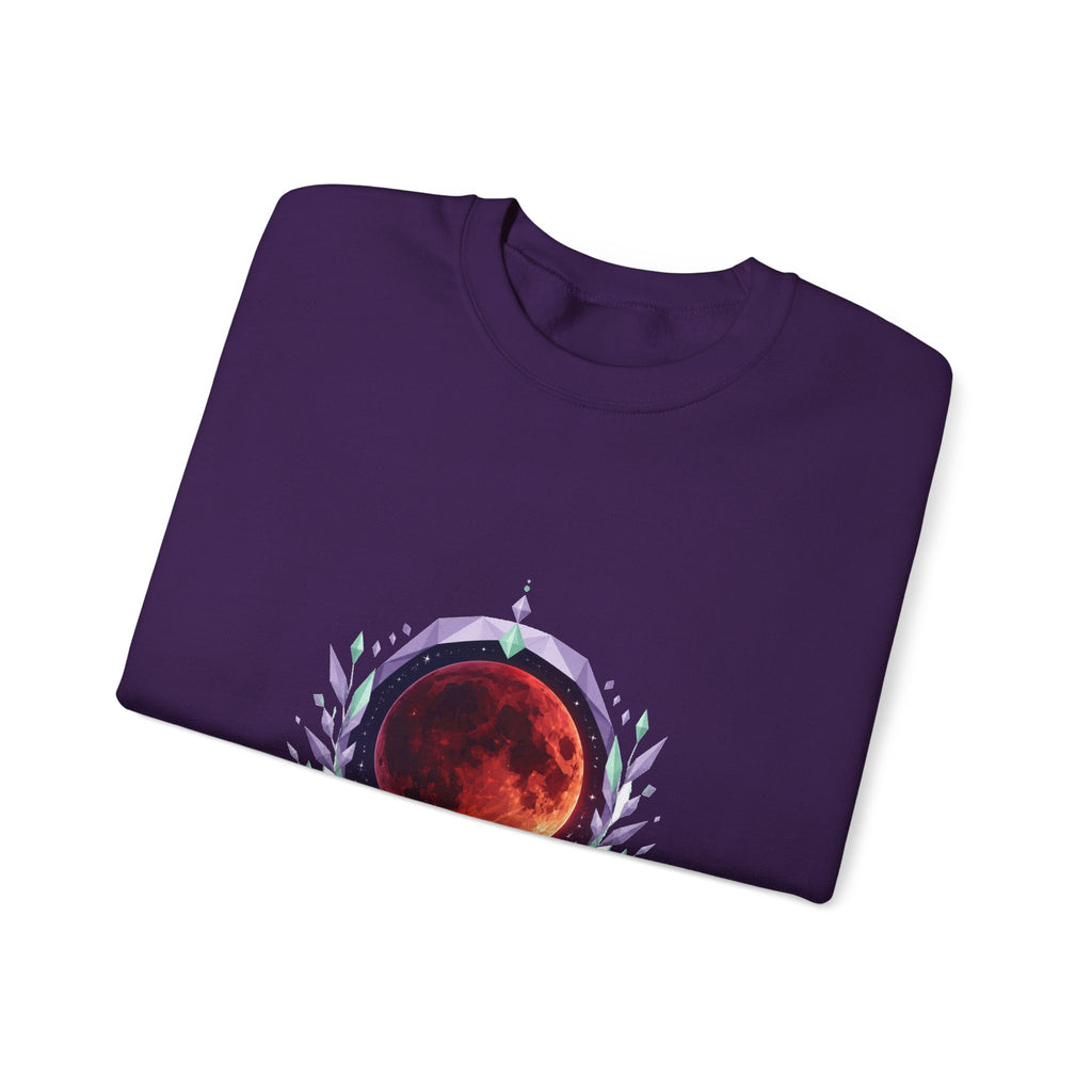 Matching Couple Sweatshirt - Solar & Lunar Eclipse Matching Couple Comfort Colors Crew Geometric Art His Hers Love Gift - Design B