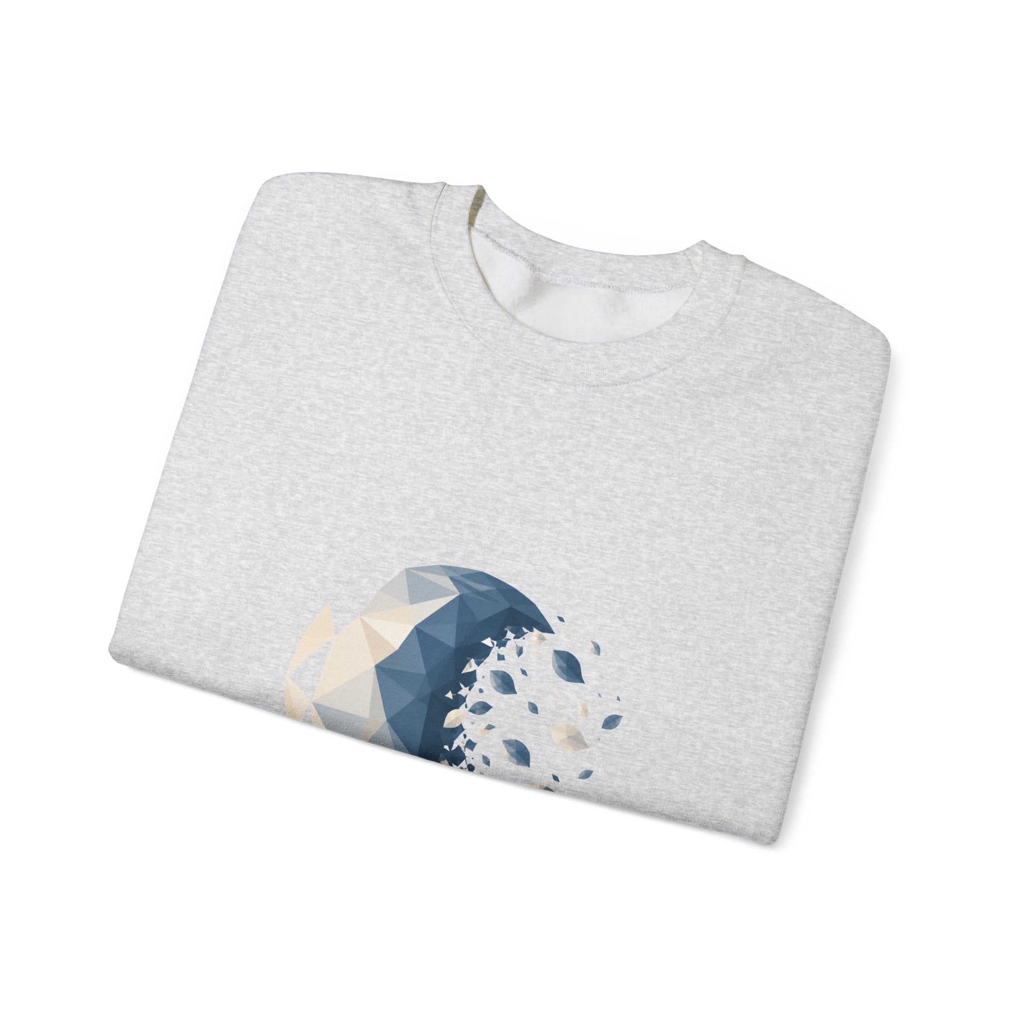 Matching Couple Sweatshirt - Waxing & Waning Moon Matching Couple Comfort Colors Crew Geometric Art His Hers Love Gift - Design B
