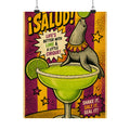 Margarita Balancing Seal Wall Art Poster 24×36 Pop Art Restaurant Decor Maximalist Print