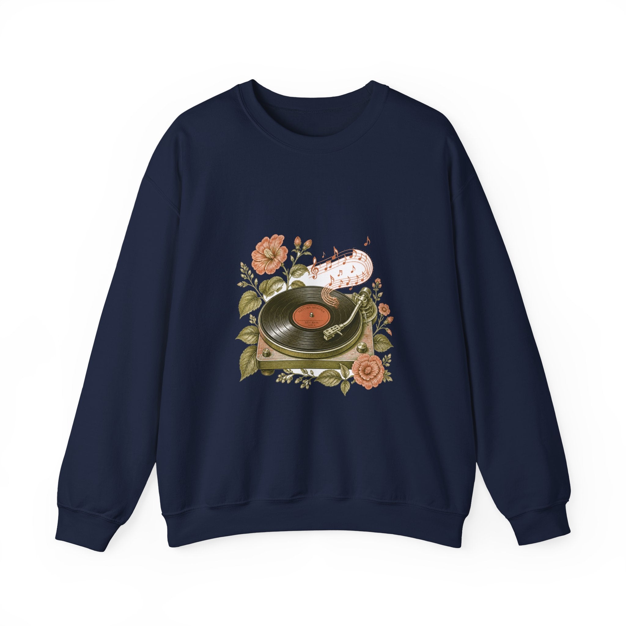 Matching Couple Sweatshirt - Vinyl & Cassette Matching Couple Premium Fleece Sweatshirt Vintage Art His Hers Honeymoon Gift - Design A