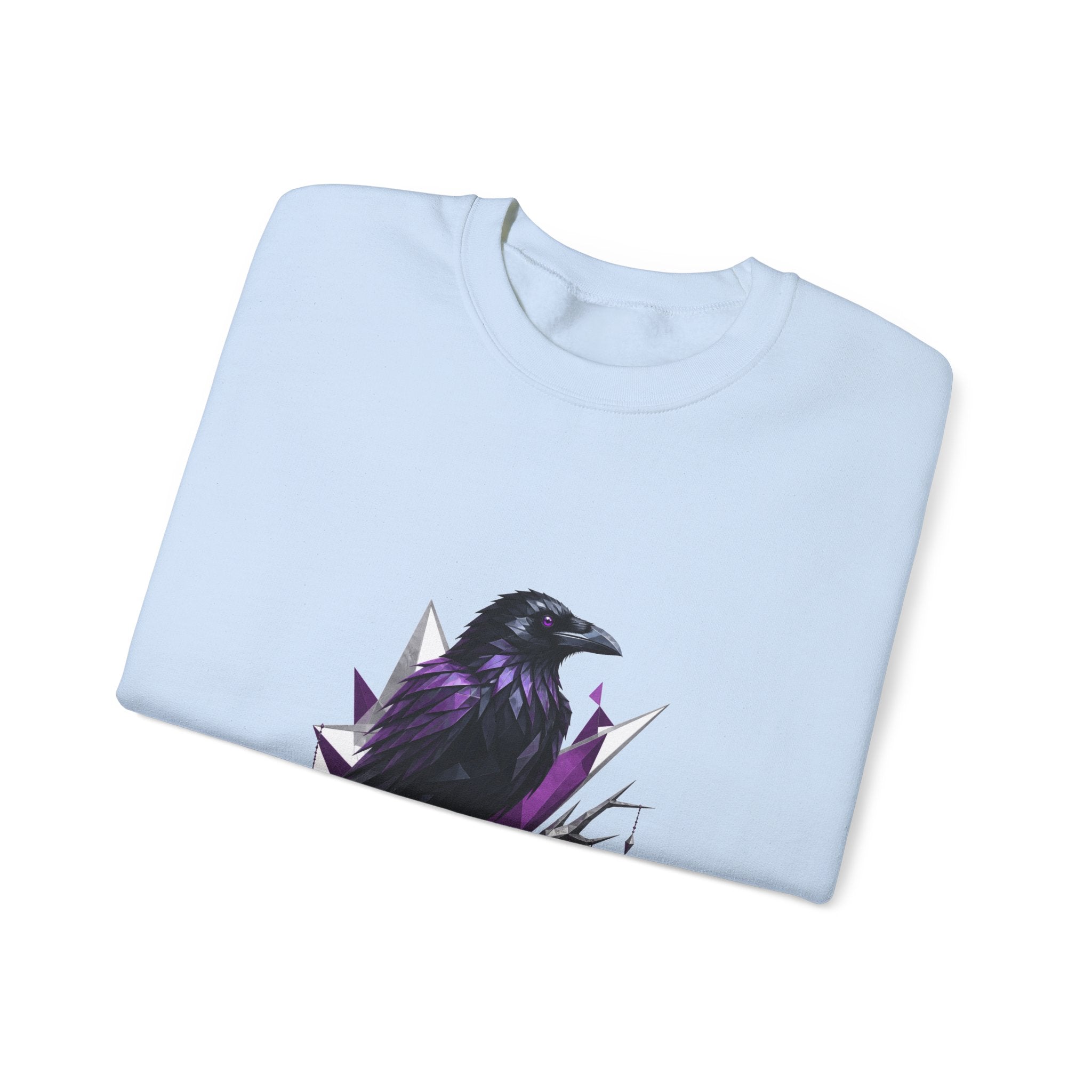 Matching Couple Sweatshirt - Raven & Swan Matching Couple Premium Fleece Sweatshirt Geometric Art His Hers Love Gift - Design A