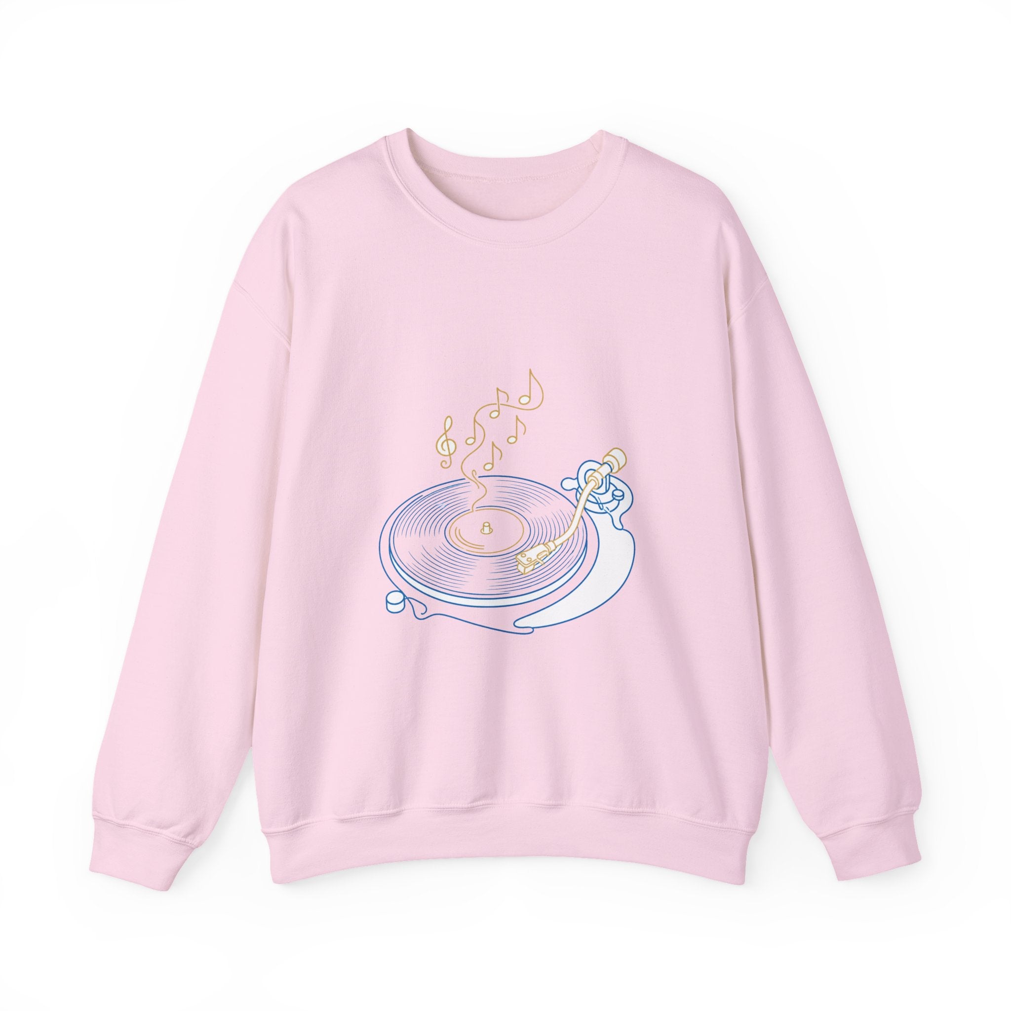 Matching Couple Sweatshirt - Vinyl & Cassette Matching Couple Comfort Colors Crew Minimalist Art His Hers Christmas Gift - Design A