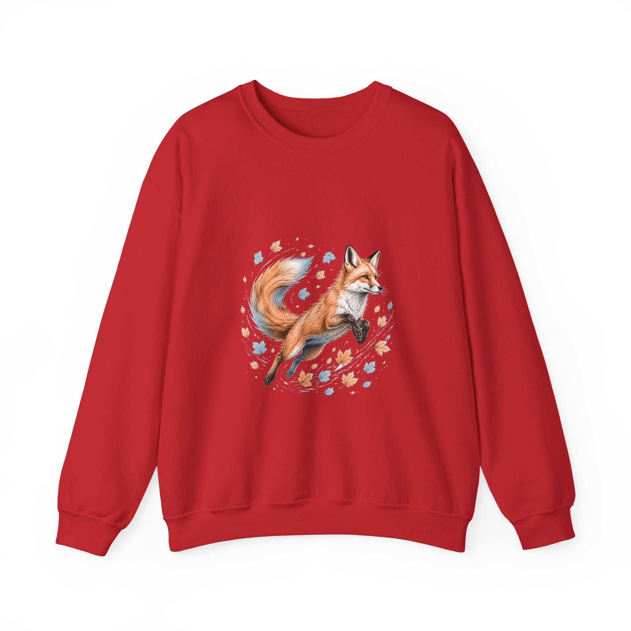 Matching Couple Sweatshirt - Fox & Rabbit Matching Couple Premium Fleece Sweatshirt Hand-Drawn Art His Hers Anniversary Gift - Design A