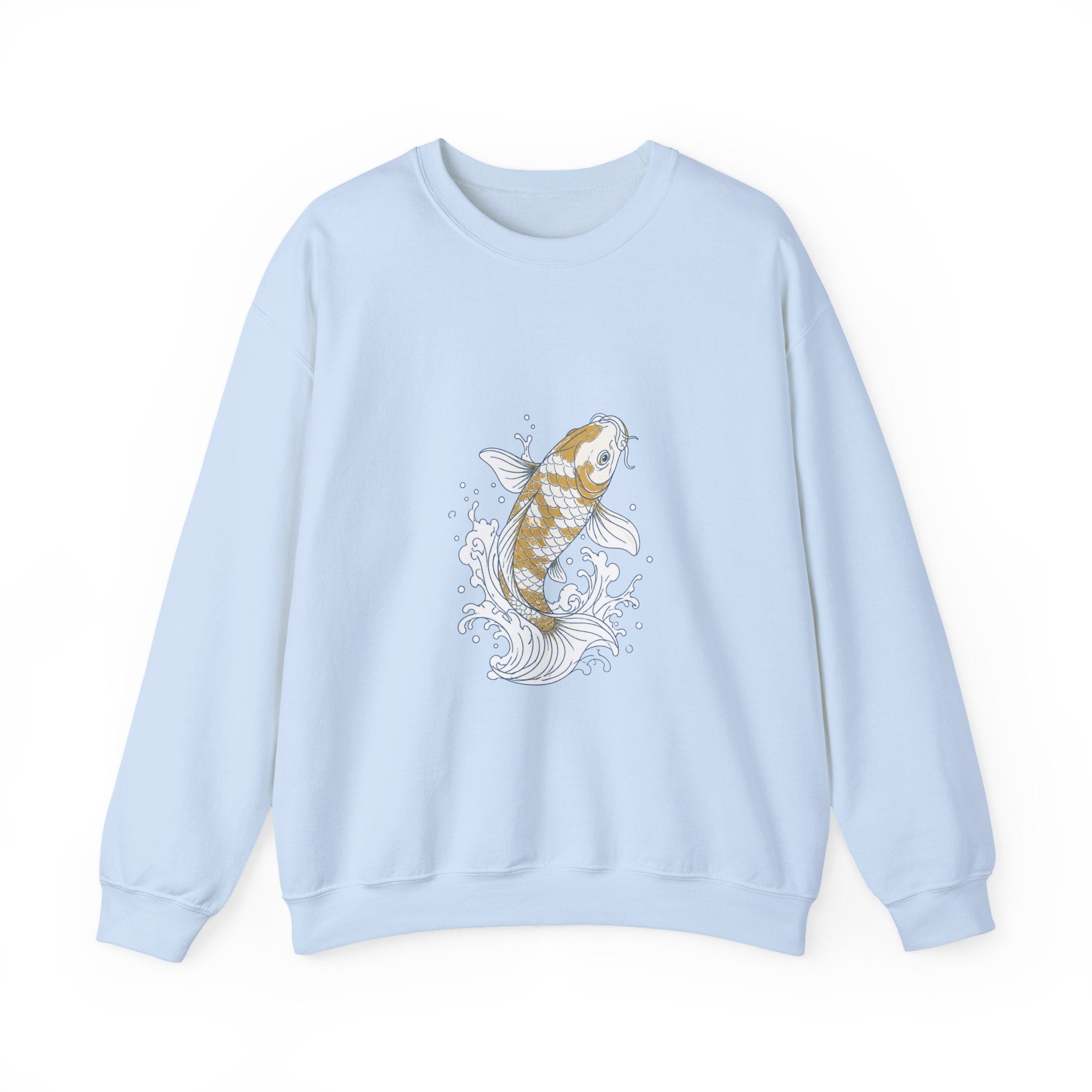 Matching Couple Sweatshirt - Koi Fish Yin Yang Matching Couple Crewneck Sweatshirt Minimalist Art His Hers Valentine Gift - Design A