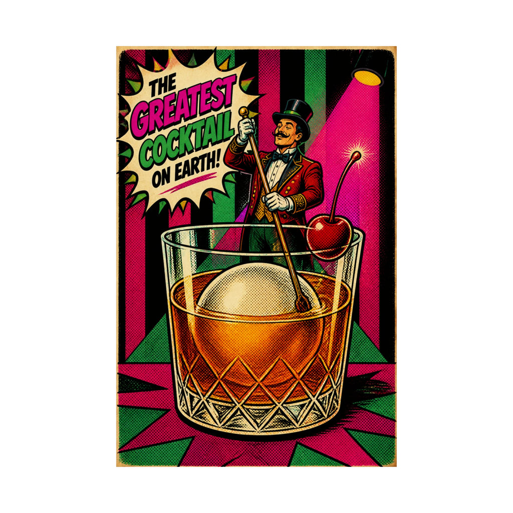 Old Fashioned Ringmaster Wall Art Poster 18×24 Pop Art Living Room Decor Maximalist Print
