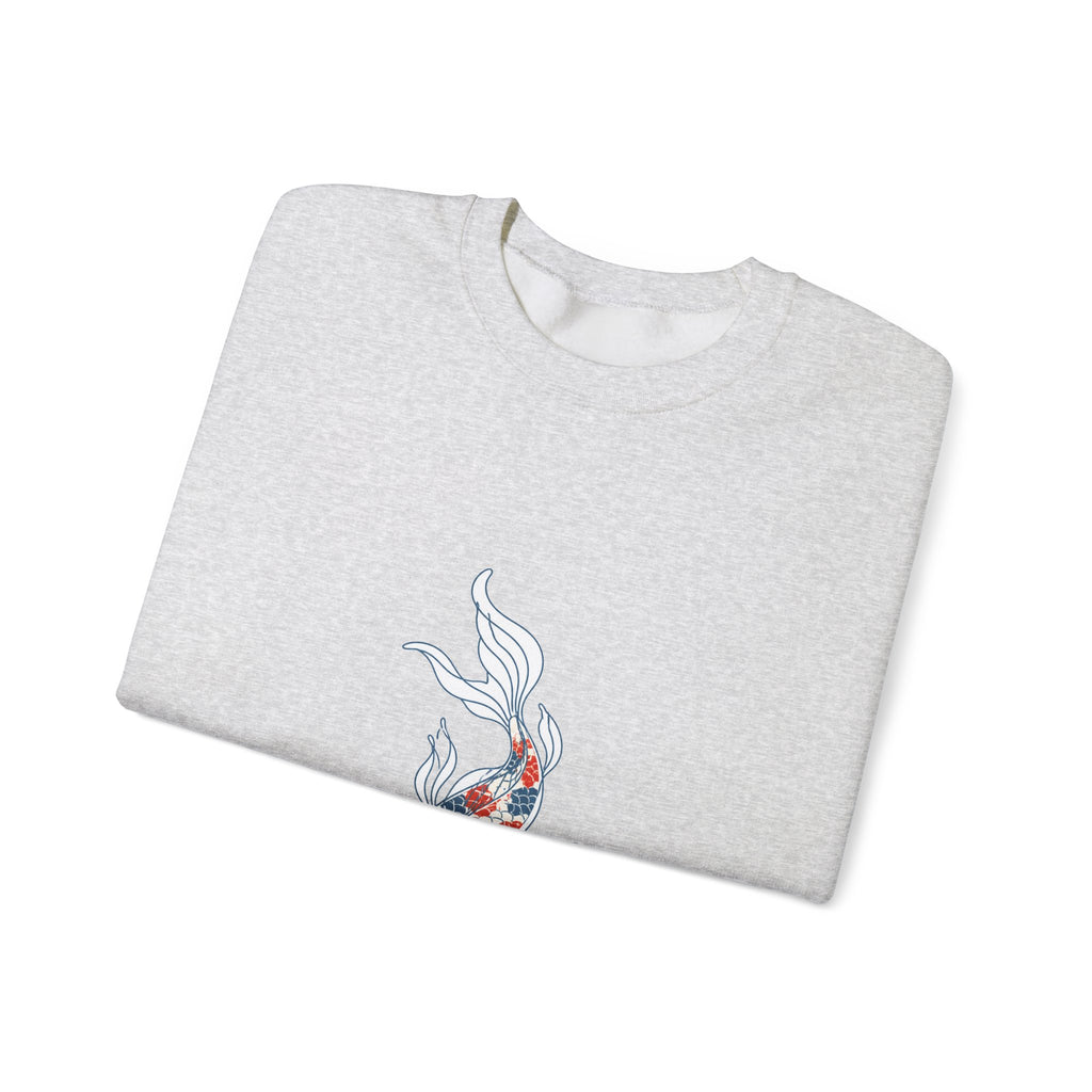 Matching Couple Sweatshirt - Koi Fish Yin Yang Matching Couple Crewneck Sweatshirt Minimalist Art His Hers Valentine Gift - Design B