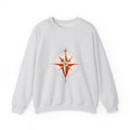 Matching Couple Sweatshirt - Compass North & South Matching Couple Comfort Colors Crew Geometric Art His Hers Love Gift - Design B