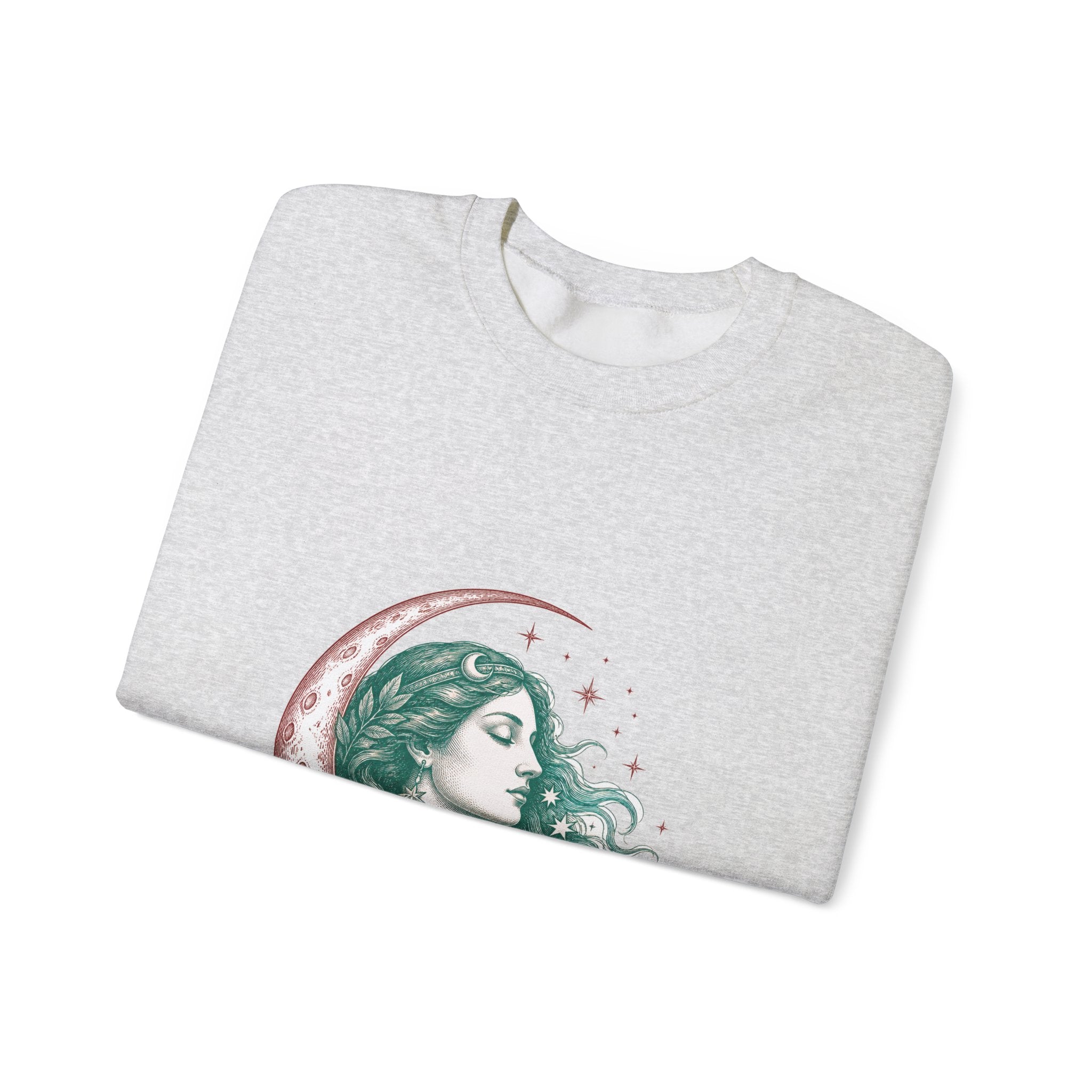 Matching Couple Sweatshirt - Helios & Selene Matching Couple Comfort Colors Crew Vintage Art His Hers Honeymoon Gift - Design B