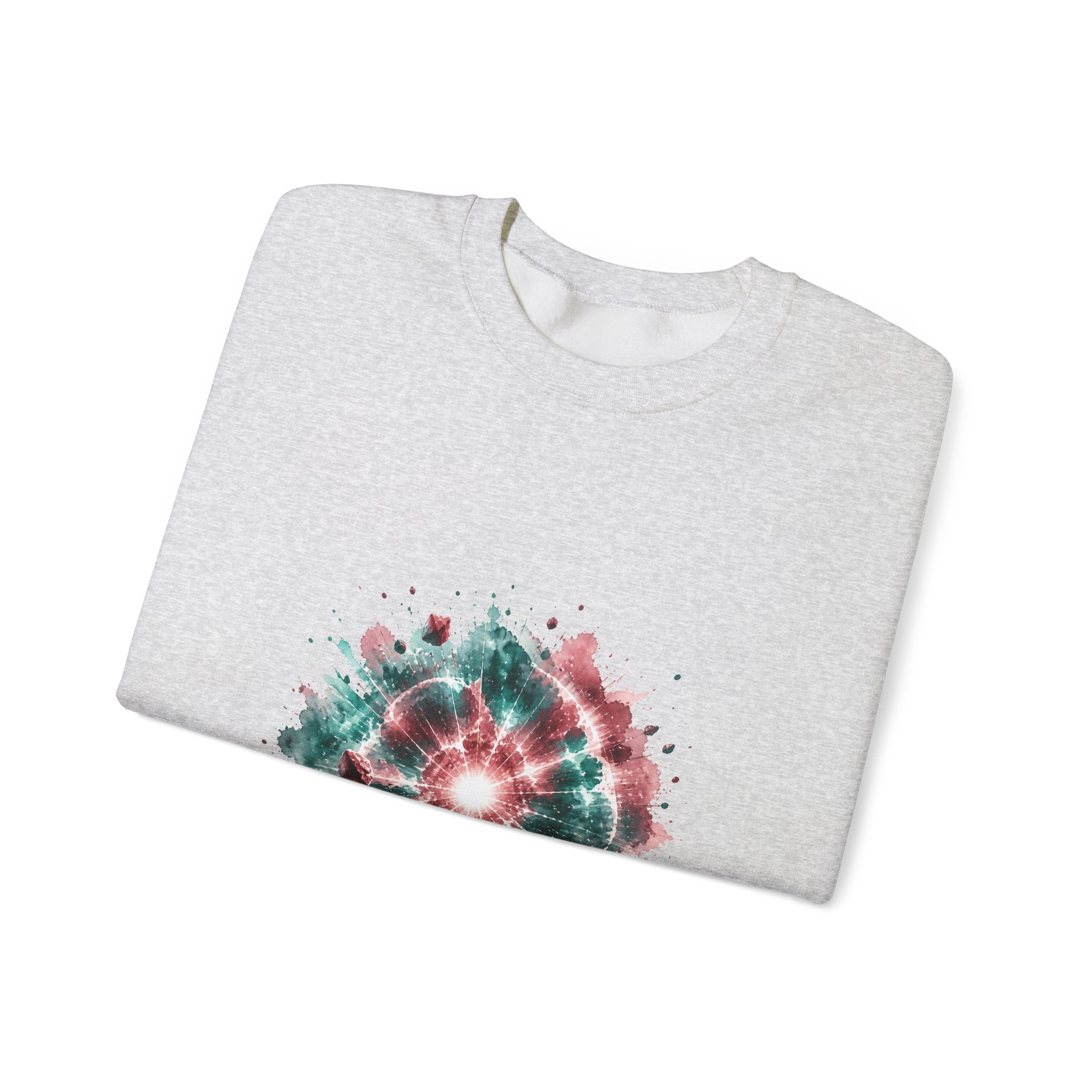 Matching Couple Sweatshirt - Galaxy & Supernova Matching Couple Comfort Colors Crew Watercolor Art His Hers Birthday Gift - Design B