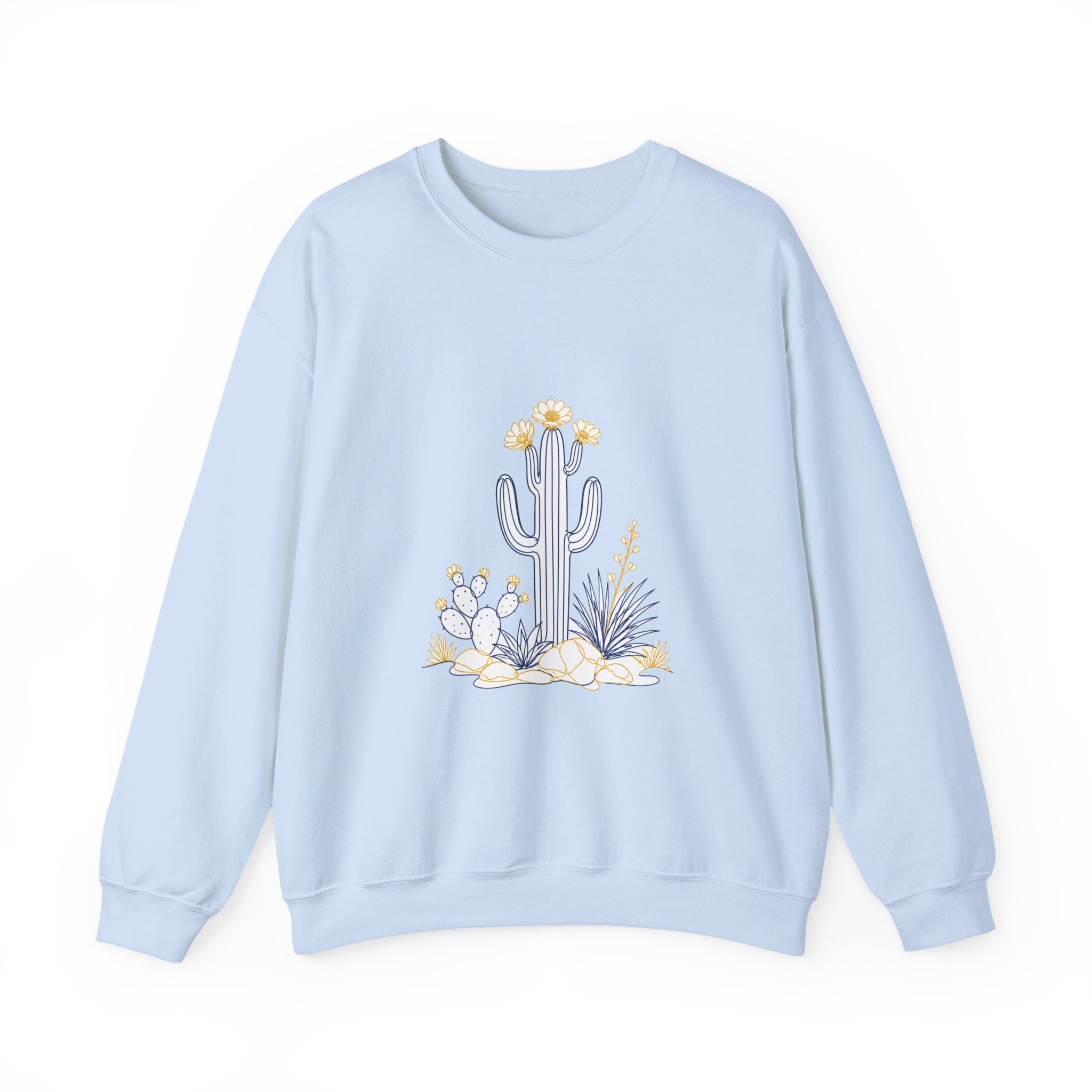 Matching Couple Sweatshirt - Desert & Rainforest Matching Couple Comfort Colors Crew Minimalist Art His Hers Christmas Gift - Design A