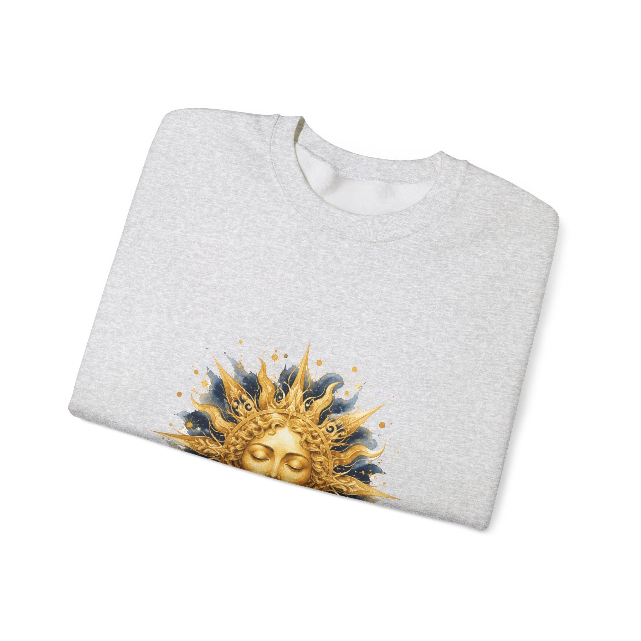 Matching Couple Sweatshirt - Helios & Selene Matching Couple Comfort Colors Crew Watercolor Art His Hers Birthday Gift - Design A