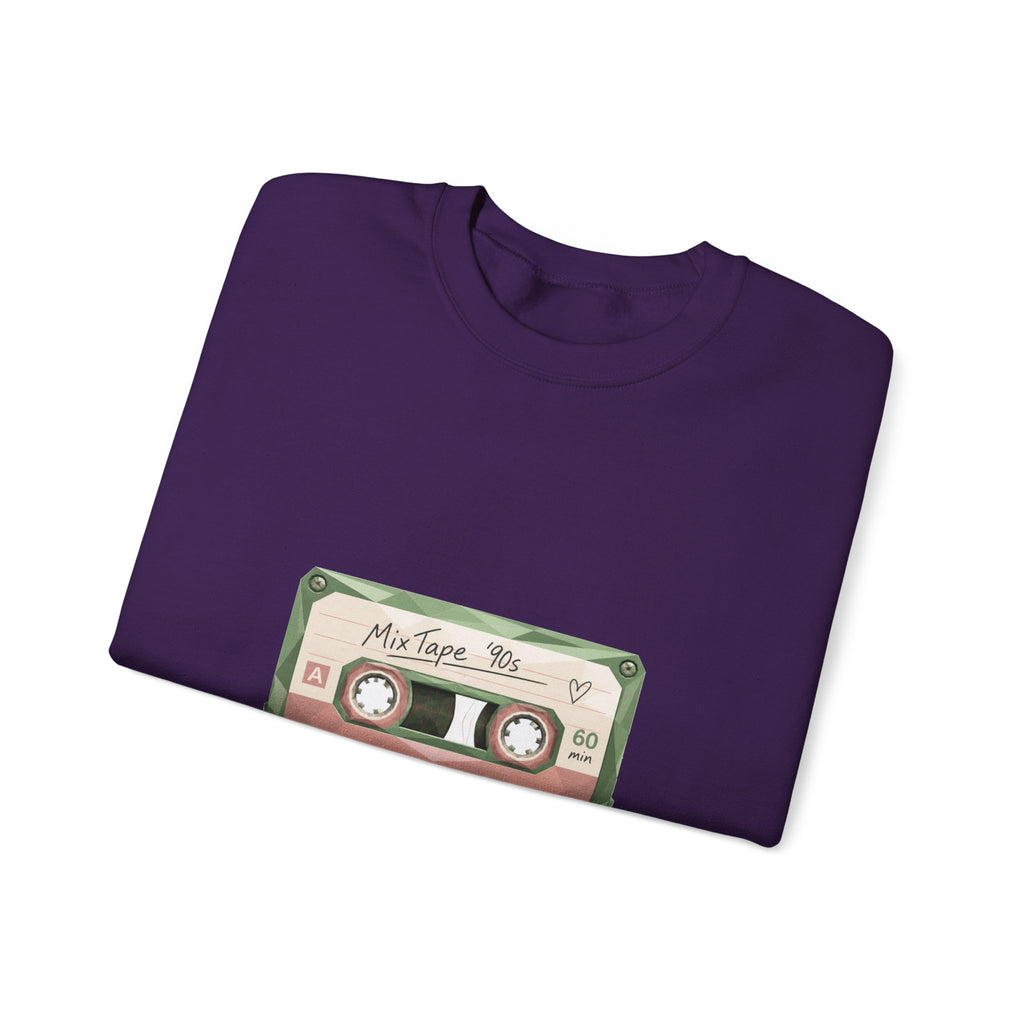 Matching Couple Sweatshirt - Vinyl & Cassette Matching Couple Comfort Colors Crew Geometric Art His Hers Love Gift - Design B