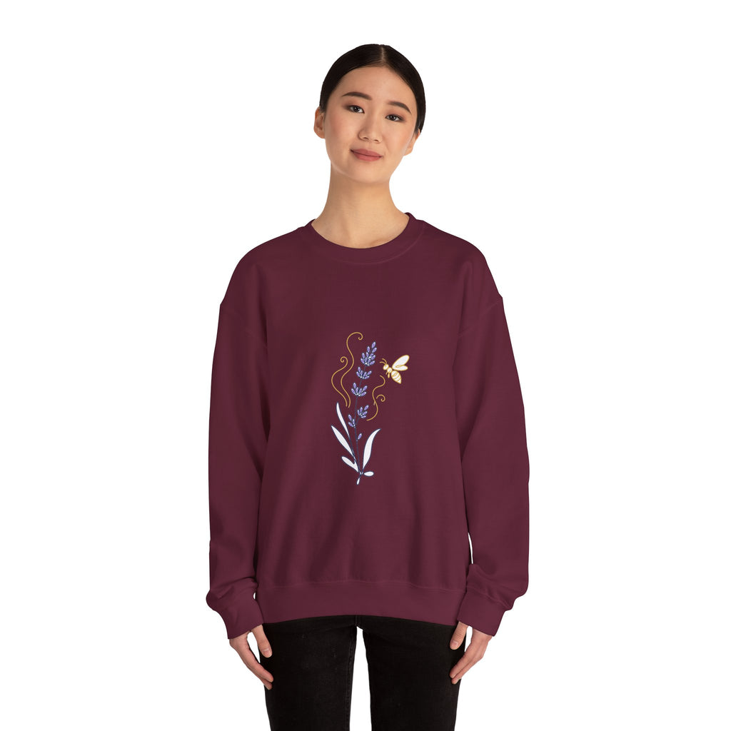 Matching Couple Sweatshirt - Lavender & Thistle Matching Couple Comfort Colors Crew Minimalist Art His Hers Christmas Gift - Design A
