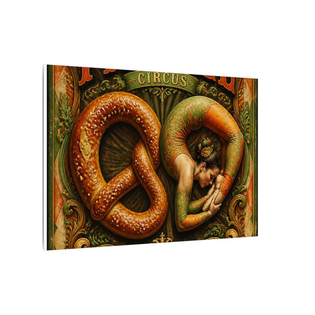 Pretzel Contortionist Wall Art Canvas 24×36 Baroque Studio Decor Maximalist Print