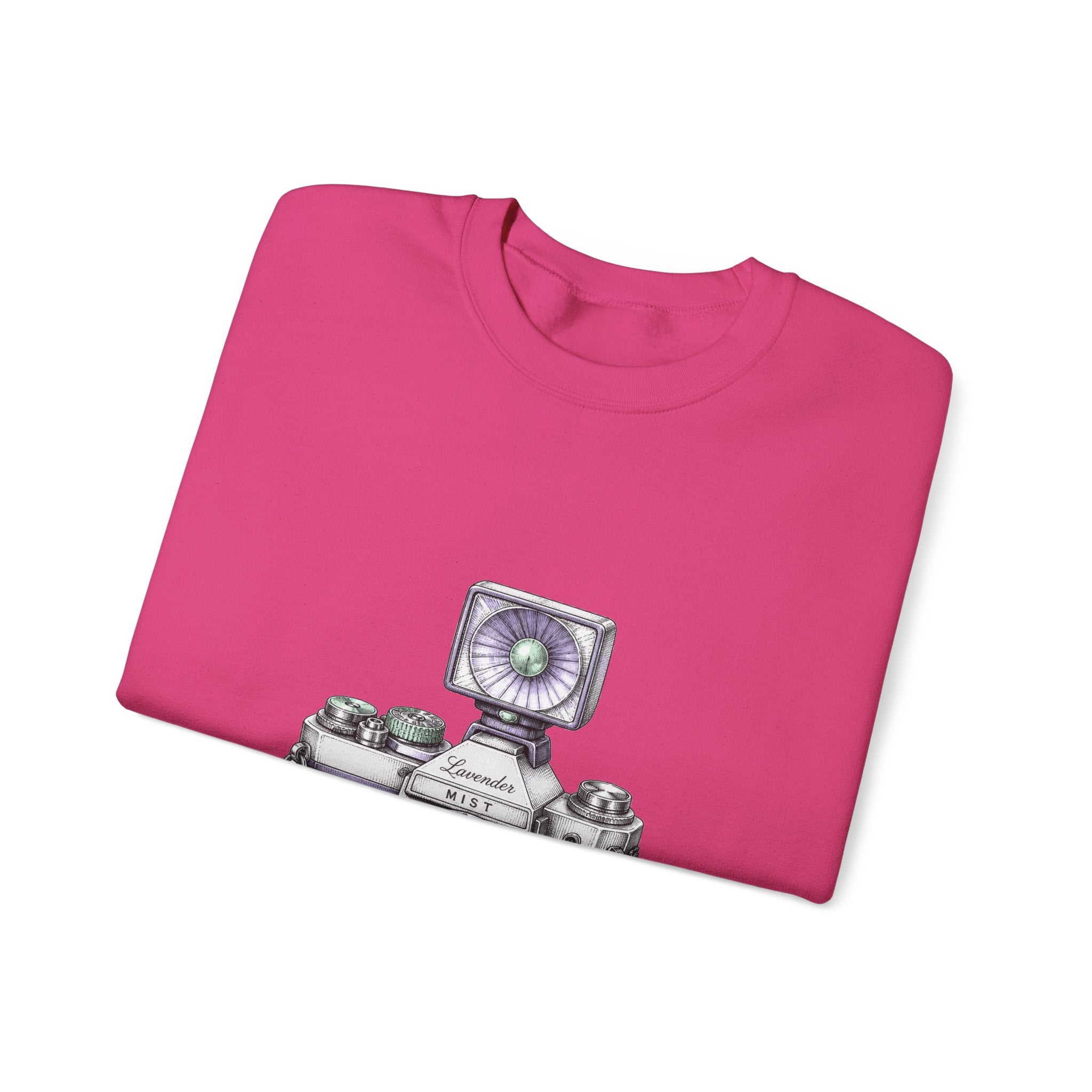 Matching Couple Sweatshirt - Camera & Film Matching Couple Comfort Colors Crew Hand-Drawn Art His Hers Anniversary Gift - Design A