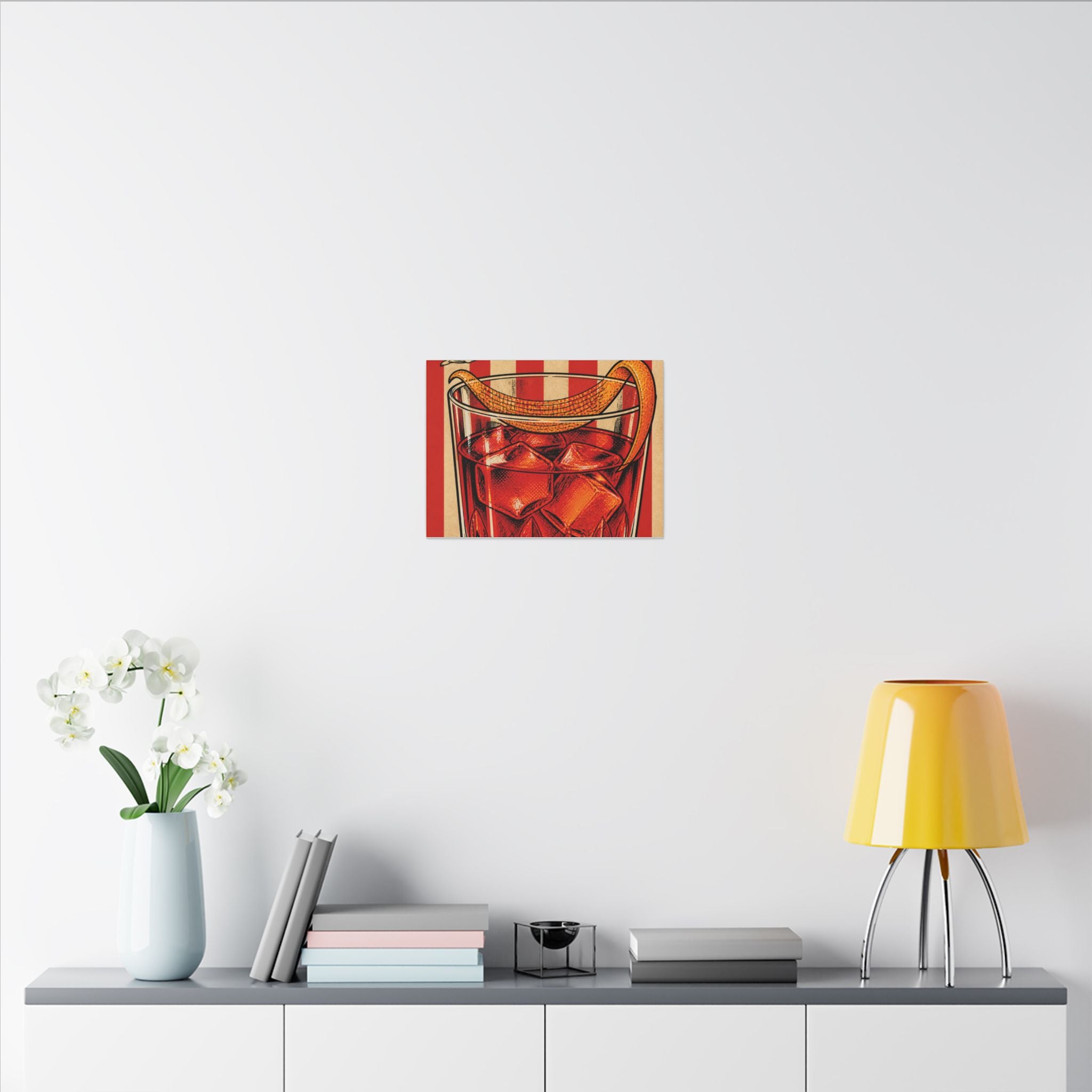 Negroni Trapeze Act Wall Art Canvas 16×20 Pop Art Living Room Decor Maximalist Print
