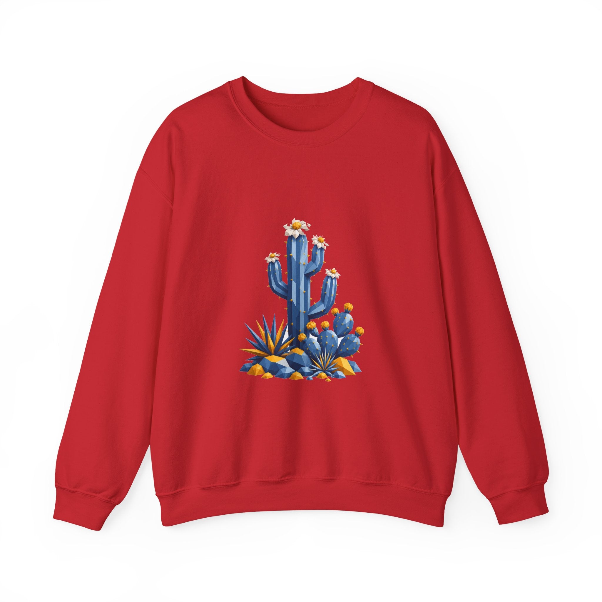 Matching Couple Sweatshirt - Desert & Rainforest Matching Couple Crewneck Sweatshirt Geometric Art His Hers Couple Gift - Design A
