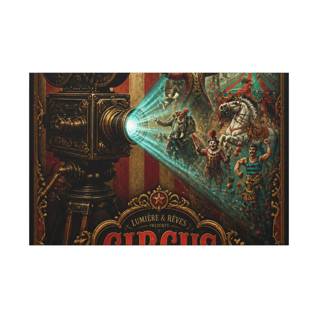Film Camera Projector Show Wall Art Canvas 16×20 Baroque Home Office Decor Maximalist Print