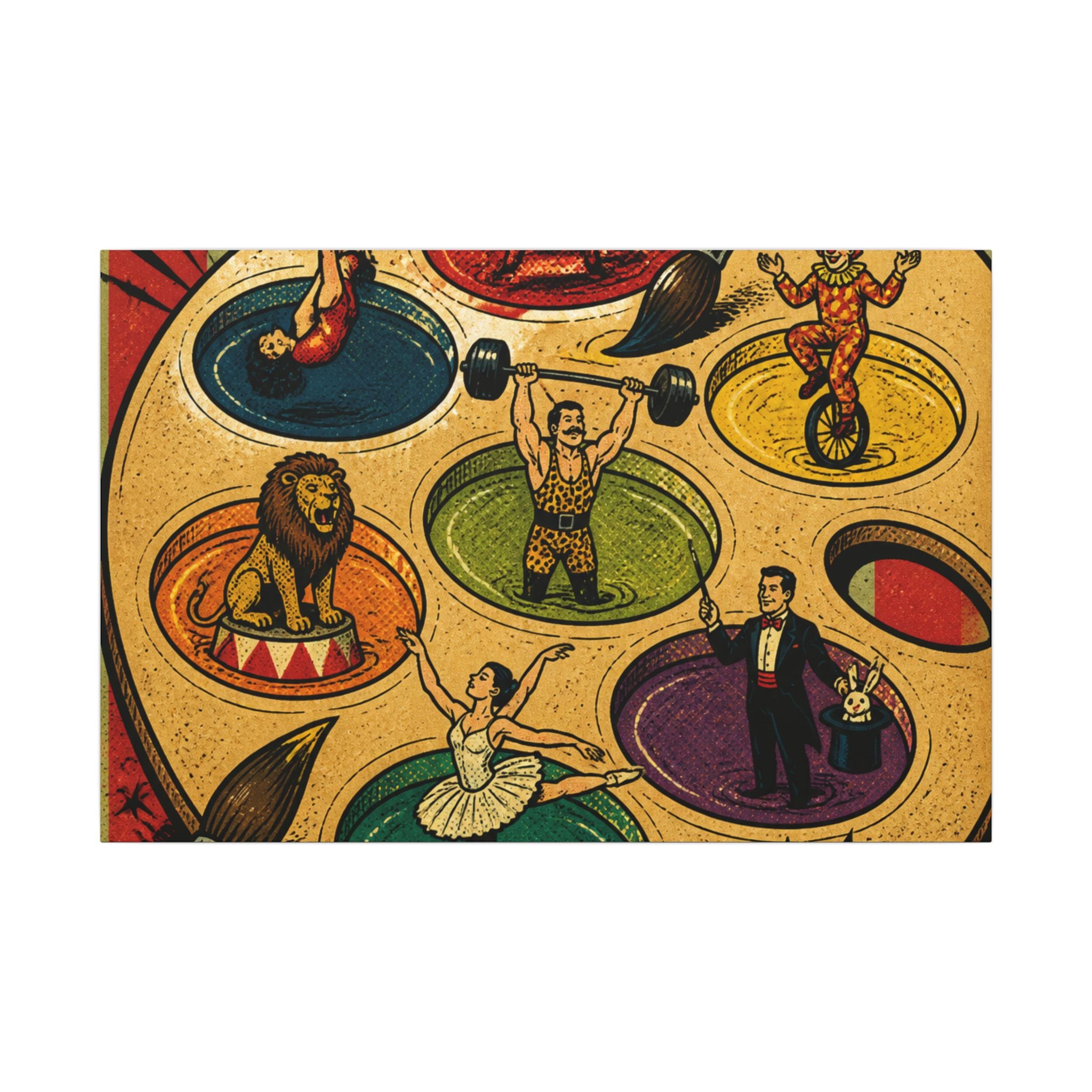 Paint Palette Stage Wall Art Canvas 16×20 Pop Art Living Room Decor Maximalist Print