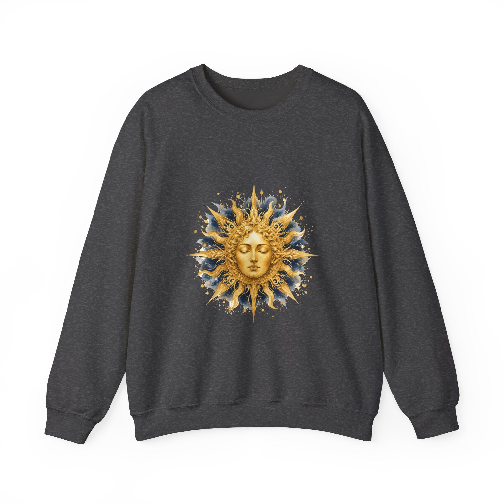 Matching Couple Sweatshirt - Helios & Selene Matching Couple Comfort Colors Crew Watercolor Art His Hers Birthday Gift - Design A