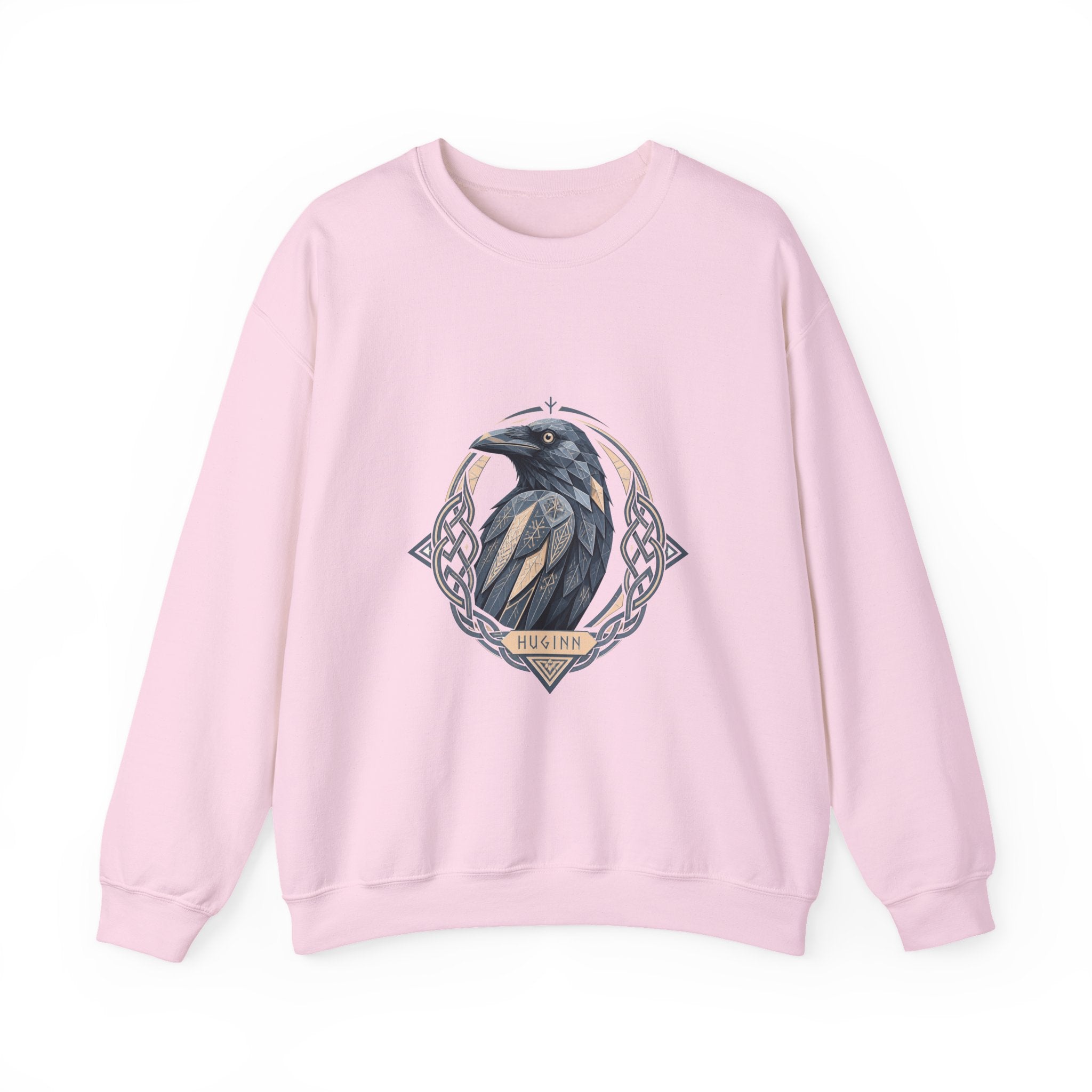 Matching Couple Sweatshirt - Huginn & Muninn Matching Couple Premium Fleece Sweatshirt Geometric Art His Hers Love Gift - Design A
