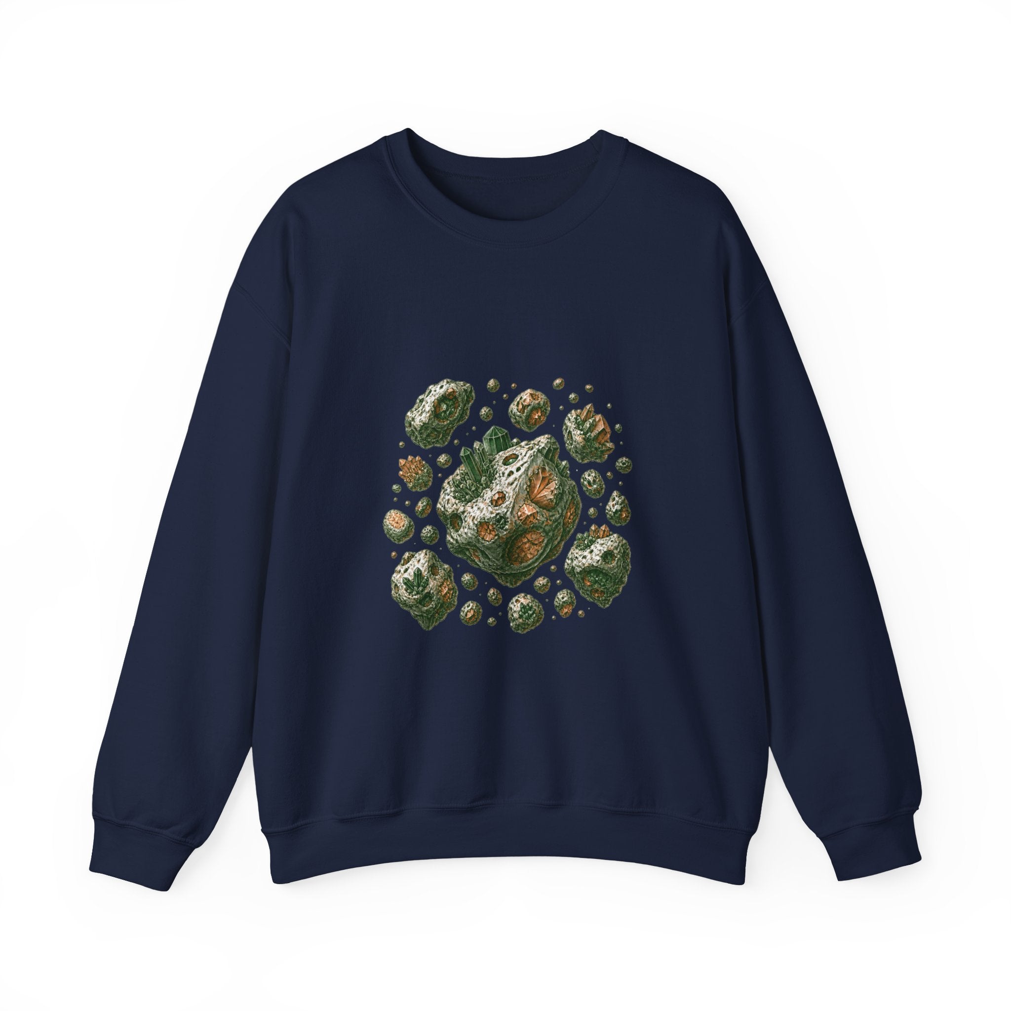 Matching Couple Sweatshirt - Comet & Asteroid Matching Couple Crewneck Sweatshirt Hand-Drawn Art His Hers Best Friend Gift - Design B