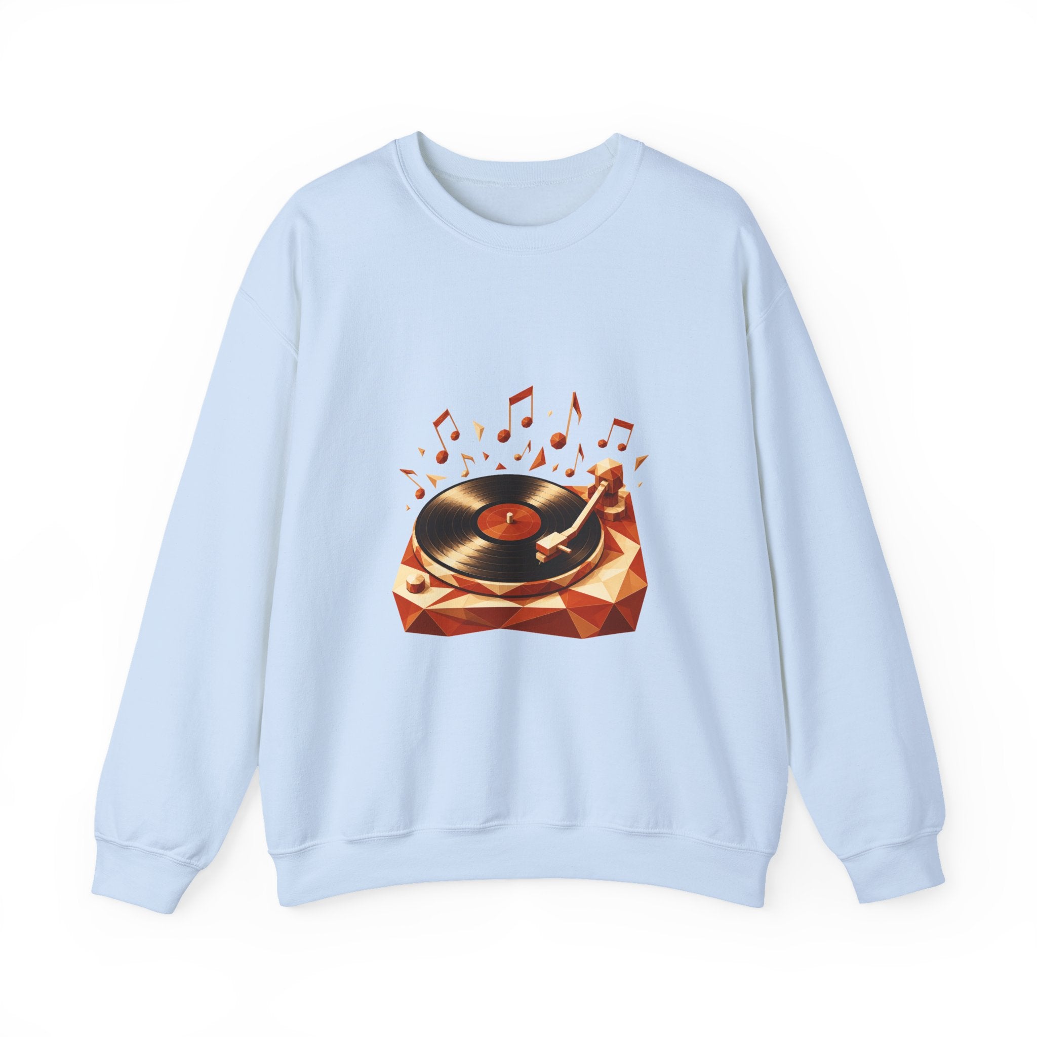 Matching Couple Sweatshirt - Vinyl & Cassette Matching Couple Premium Fleece Sweatshirt Geometric Art His Hers Love Gift - Design A
