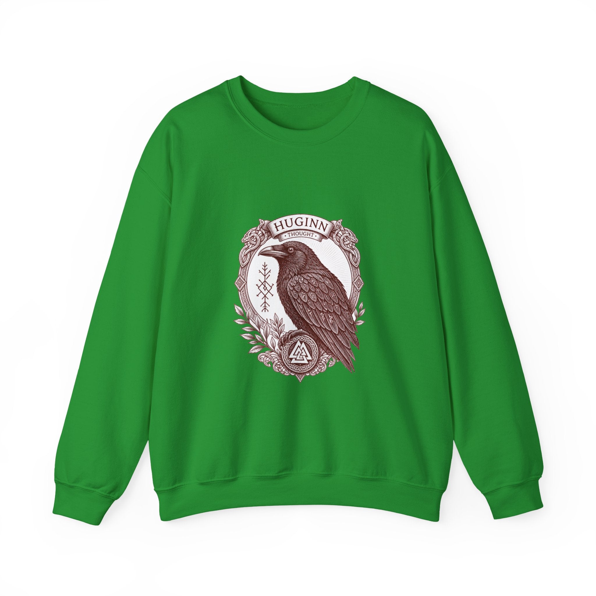 Matching Couple Sweatshirt - Huginn & Muninn Matching Couple Premium Fleece Sweatshirt Vintage Art His Hers Honeymoon Gift - Design A