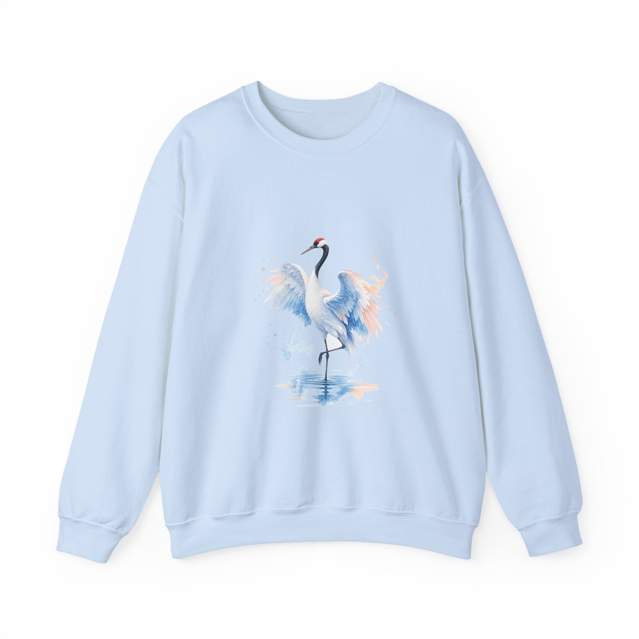 Matching Couple Sweatshirt - Tiger & Crane Matching Couple Comfort Colors Crew Watercolor Art His Hers Birthday Gift - Design B