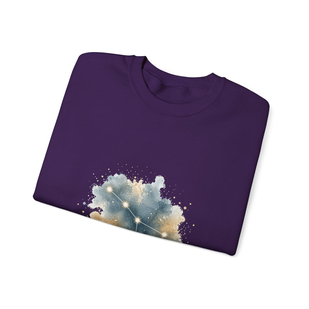 Matching Couple Sweatshirt - Big & Little Dipper Matching Couple Premium Fleece Sweatshirt Watercolor Art His Hers Birthday Gift - Design A