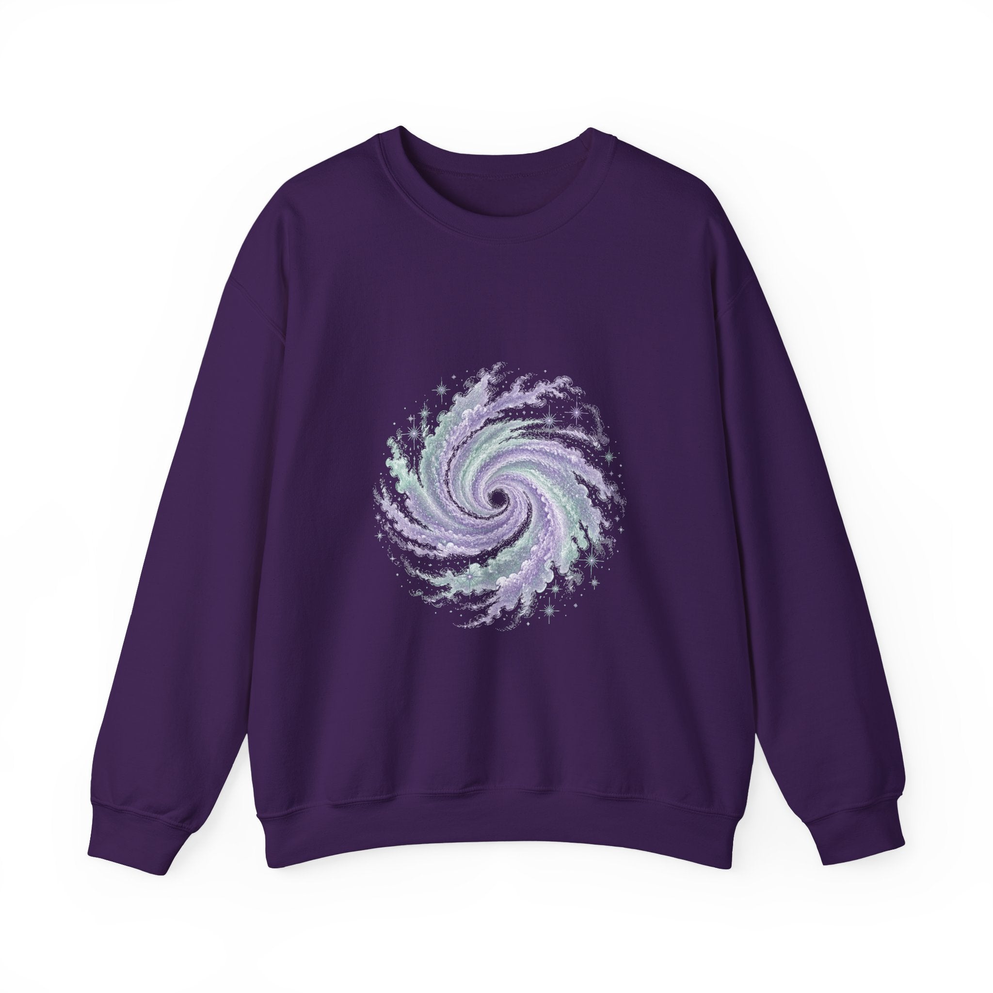 Matching Couple Sweatshirt - Galaxy & Supernova Matching Couple Premium Fleece Sweatshirt Vintage Art His Hers Honeymoon Gift - Design A
