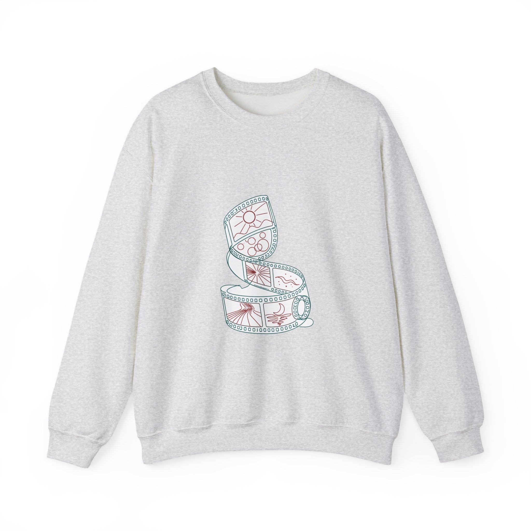 Matching Couple Sweatshirt - Camera & Film Matching Couple Premium Fleece Sweatshirt Minimalist Art His Hers Christmas Gift - Design B