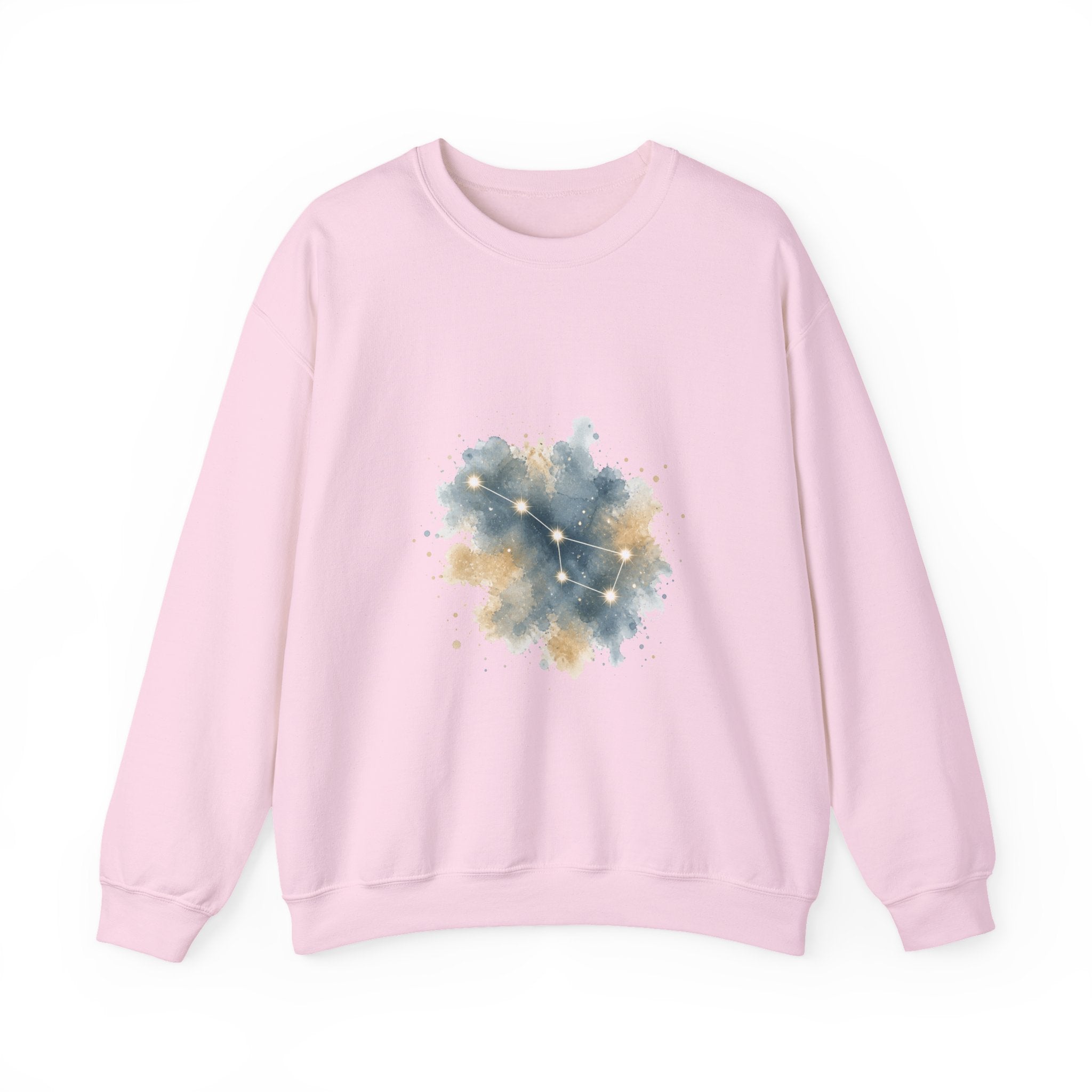 Matching Couple Sweatshirt - Big & Little Dipper Matching Couple Premium Fleece Sweatshirt Watercolor Art His Hers Birthday Gift - Design A