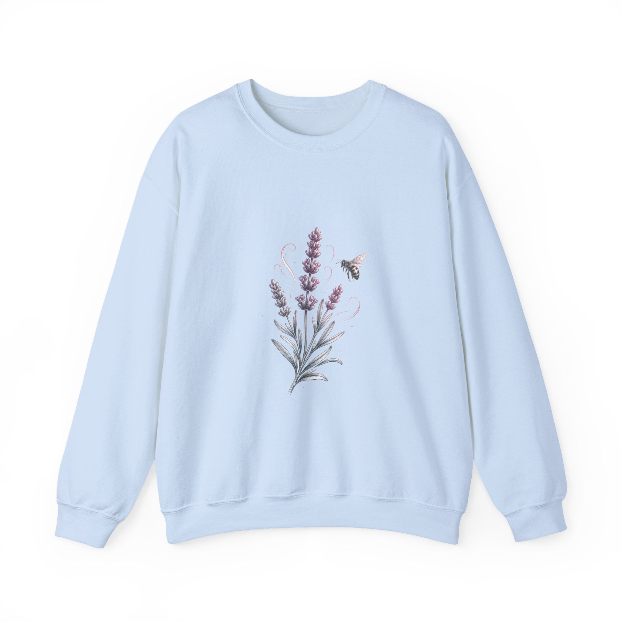 Matching Couple Sweatshirt - Lavender & Thistle Matching Couple Premium Fleece Sweatshirt Hand-Drawn Art His Hers Anniversary Gift - Design A