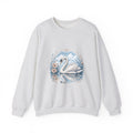 Matching Couple Sweatshirt - Raven & Swan Matching Couple Crewneck Sweatshirt Vintage Art His Hers Wedding Gift - Design B