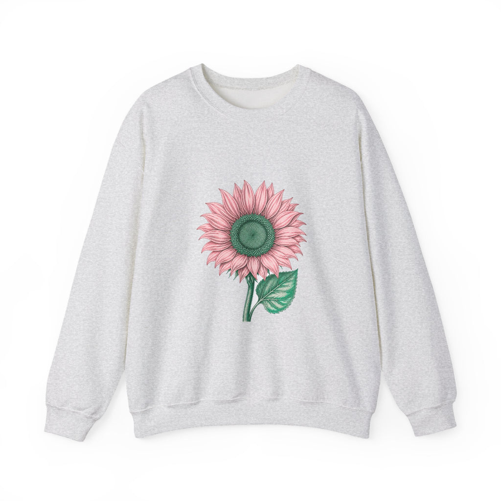Matching Couple Sweatshirt - Sunflower & Moonflower Matching Couple Crewneck Sweatshirt Vintage Art His Hers Wedding Gift - Design A