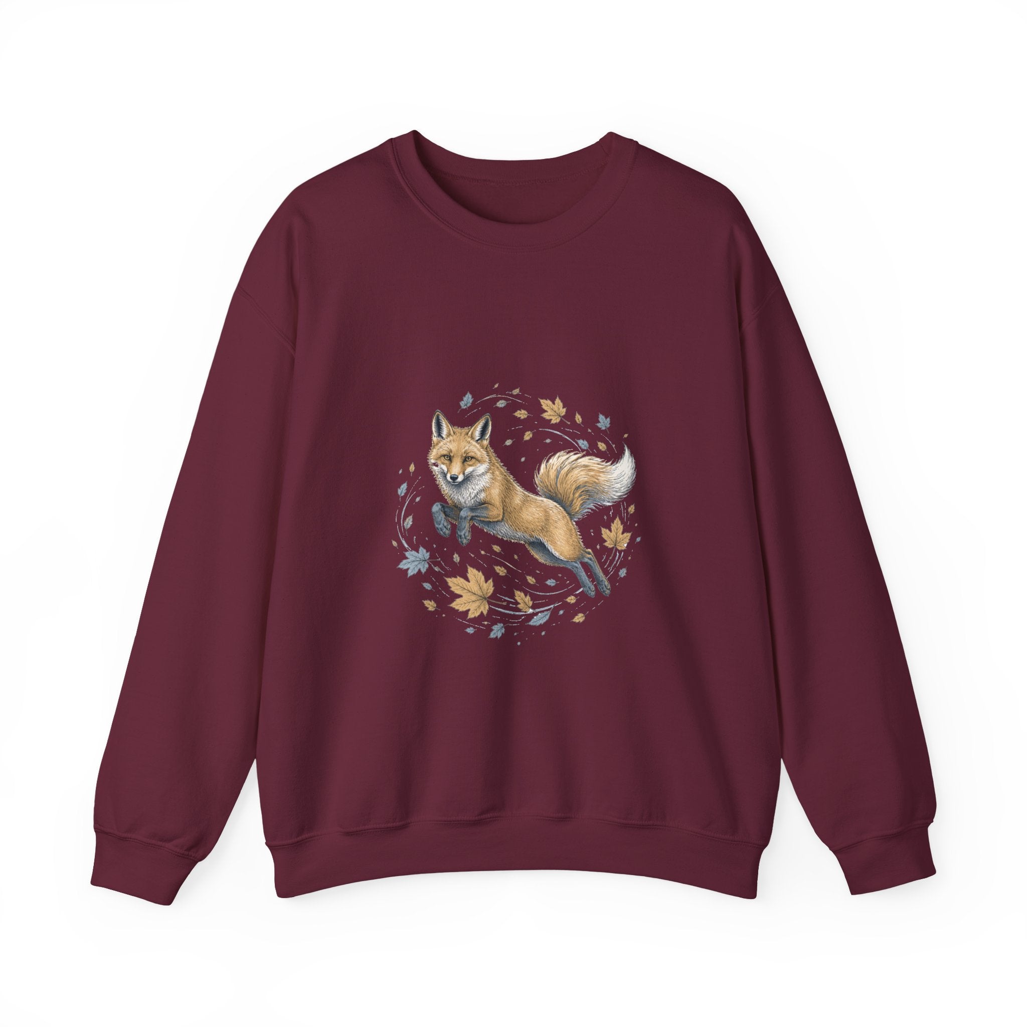 Matching Couple Sweatshirt - Fox & Rabbit Matching Couple Crewneck Sweatshirt Hand-Drawn Art His Hers Best Friend Gift - Design A