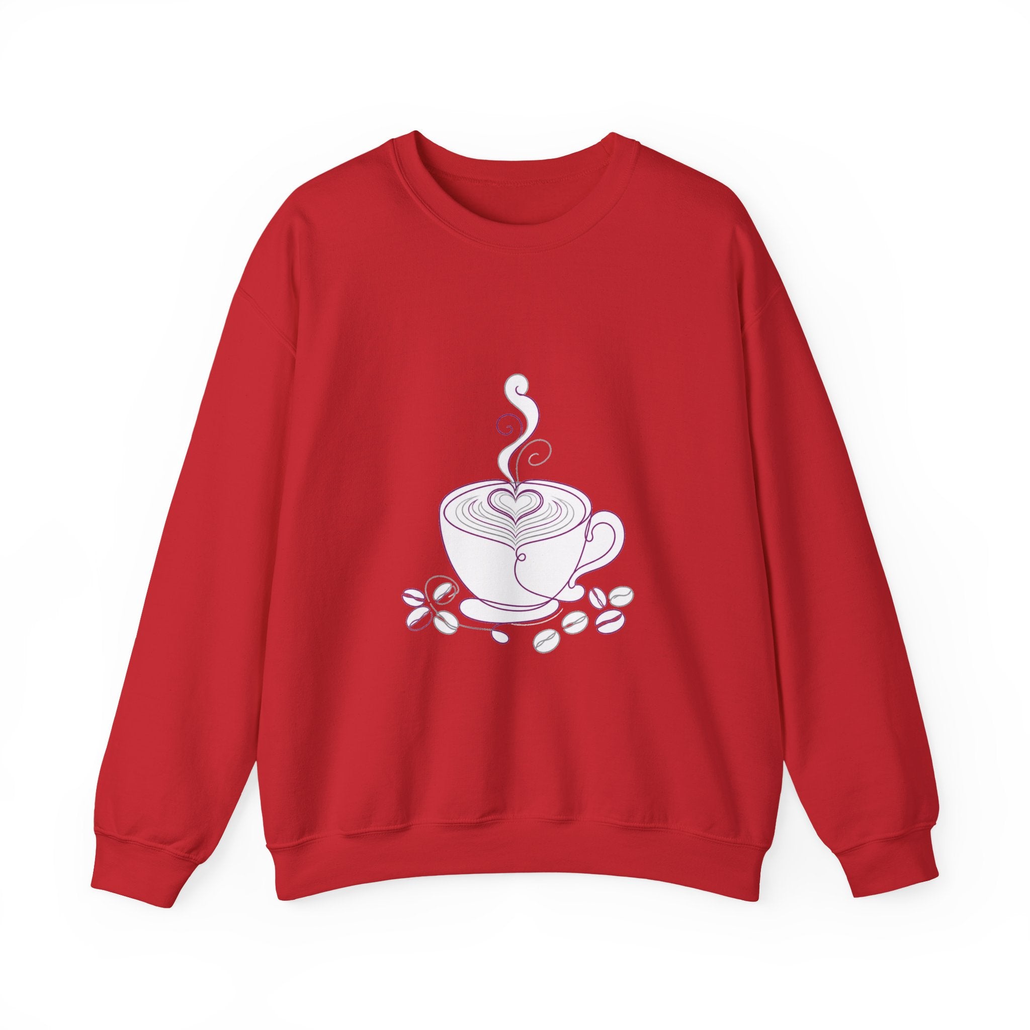 Matching Couple Sweatshirt - Coffee & Tea Matching Couple Comfort Colors Crew Minimalist Art His Hers Christmas Gift - Design A