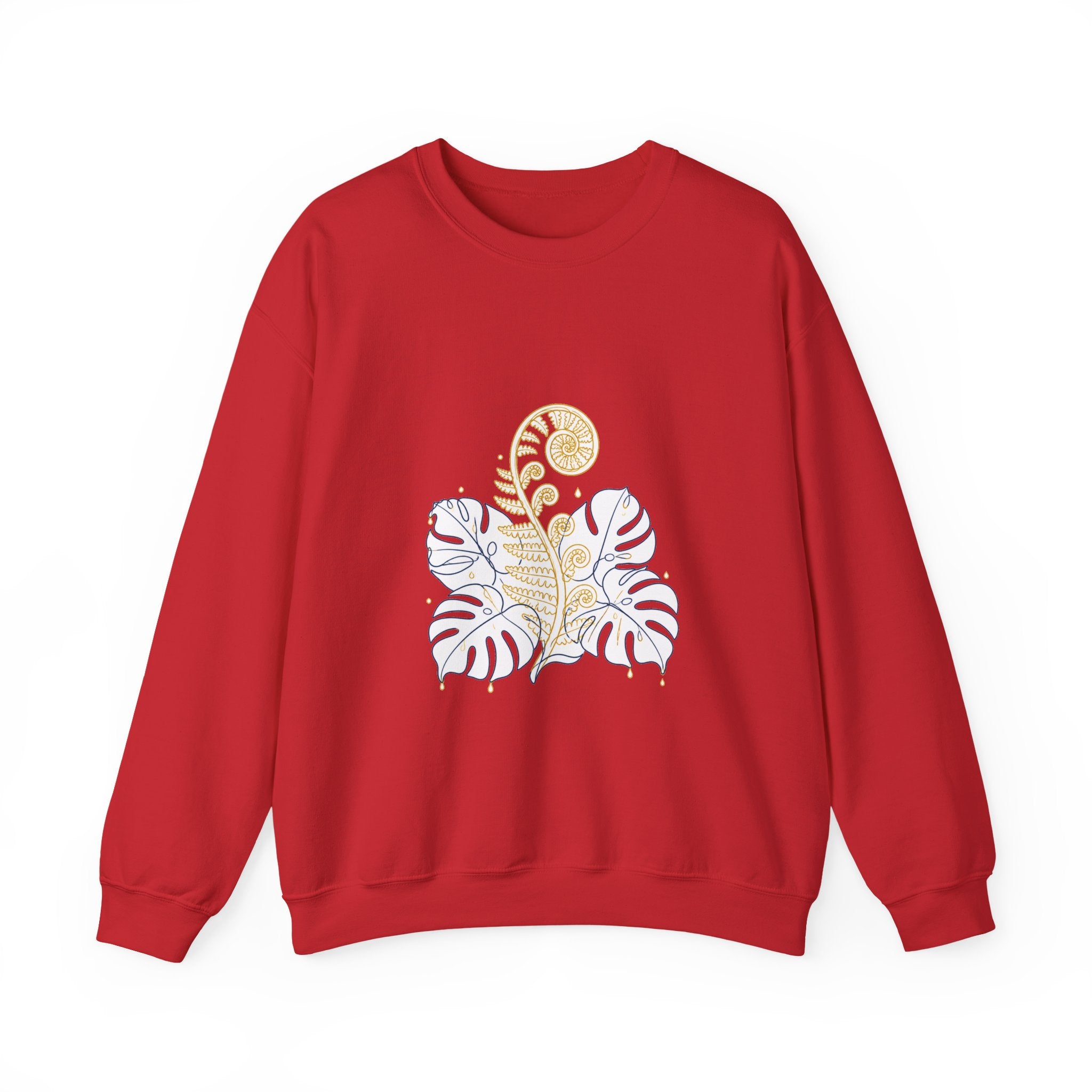 Matching Couple Sweatshirt - Desert & Rainforest Matching Couple Comfort Colors Crew Minimalist Art His Hers Christmas Gift - Design B