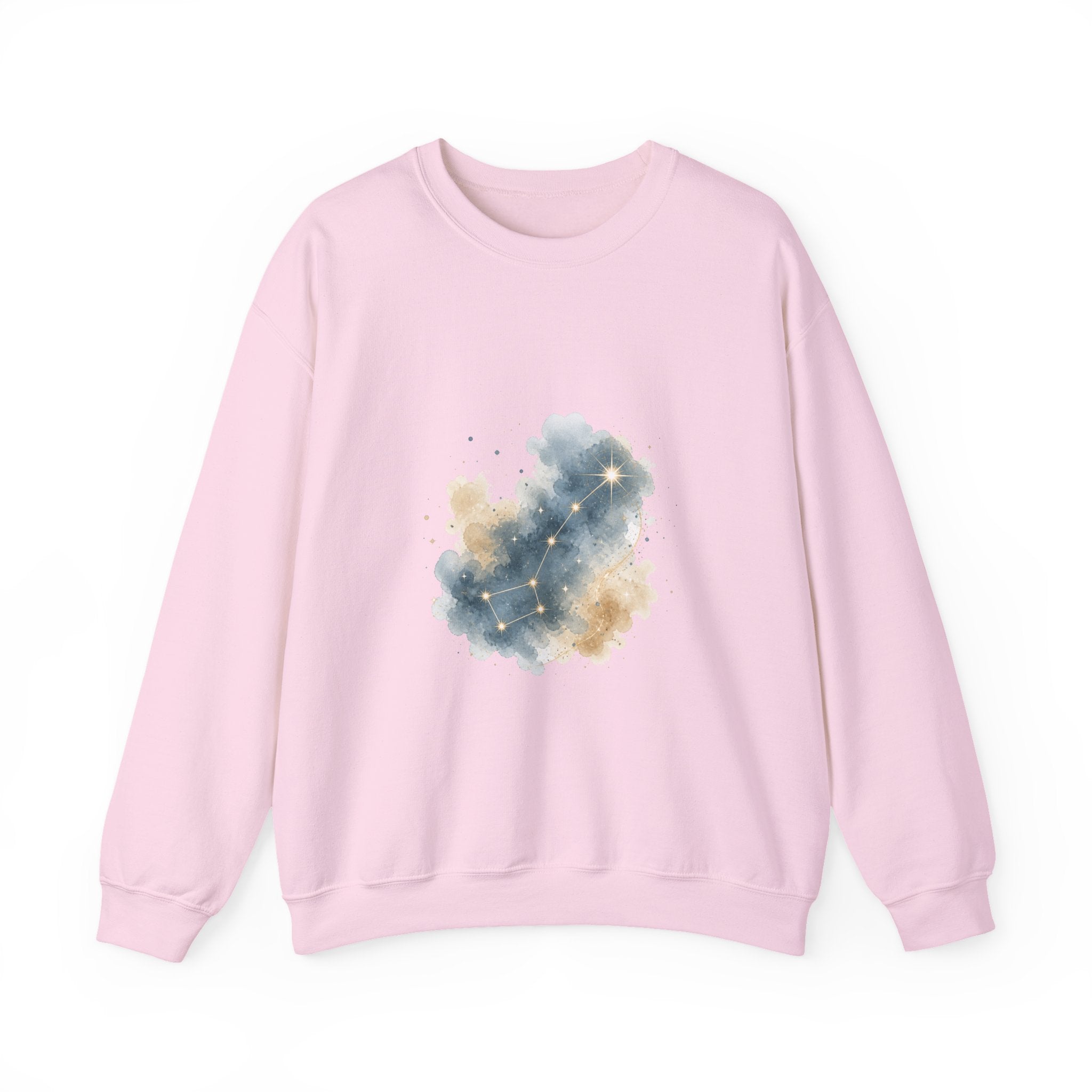 Matching Couple Sweatshirt - Big & Little Dipper Matching Couple Premium Fleece Sweatshirt Watercolor Art His Hers Birthday Gift - Design B