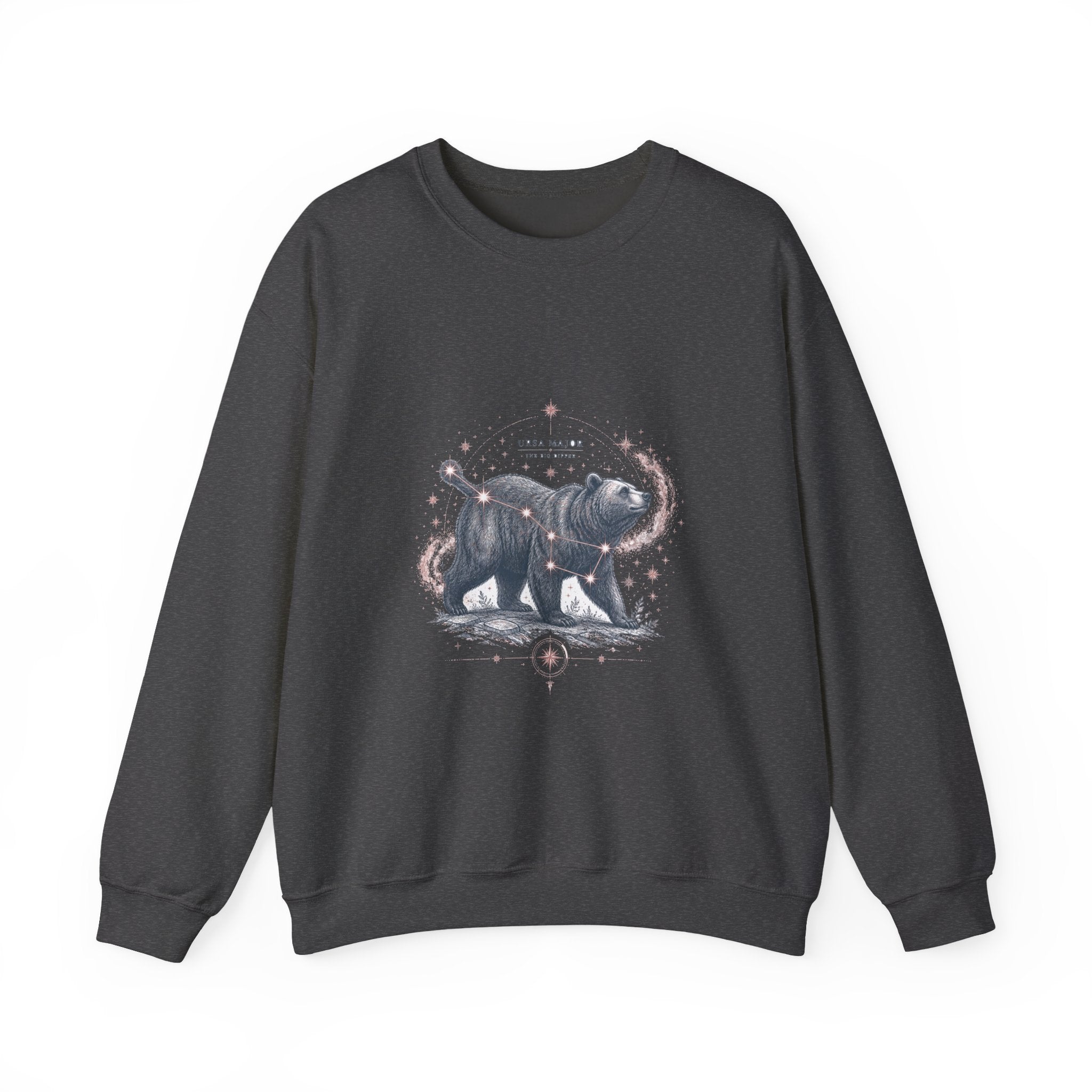 Matching Couple Sweatshirt - Big & Little Dipper Matching Couple Premium Fleece Sweatshirt Vintage Art His Hers Honeymoon Gift - Design A