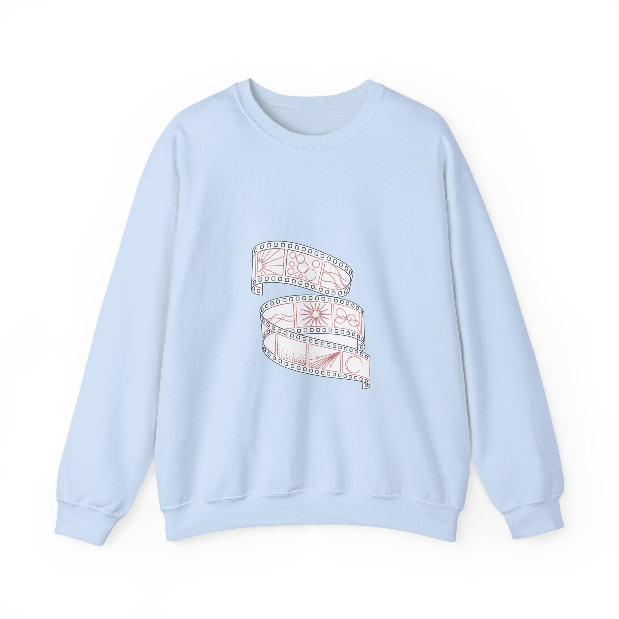 Matching Couple Sweatshirt - Camera & Film Matching Couple Comfort Colors Crew Minimalist Art His Hers Christmas Gift - Design B