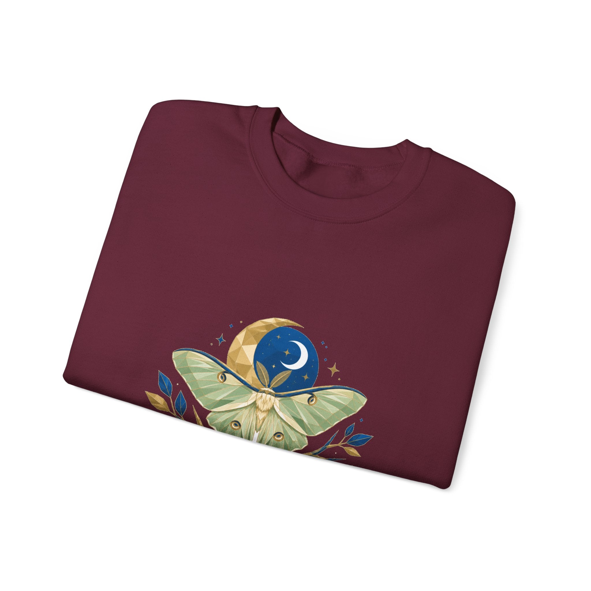 Matching Couple Sweatshirt - Butterfly & Moth Matching Couple Crewneck Sweatshirt Geometric Art His Hers Couple Gift - Design B