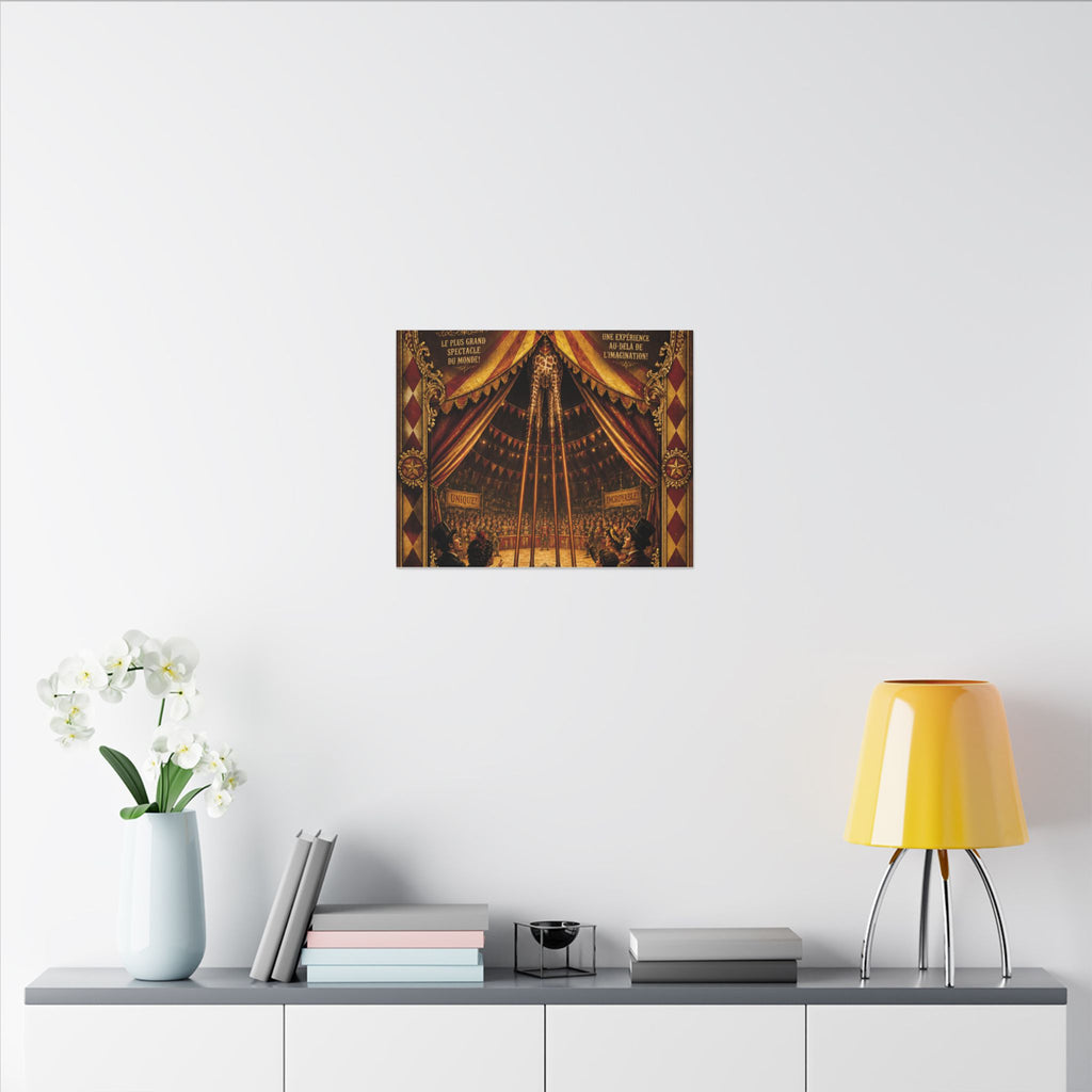 Giraffe on Stilts Wall Art Canvas 16×20 Baroque Home Office Decor Maximalist Print