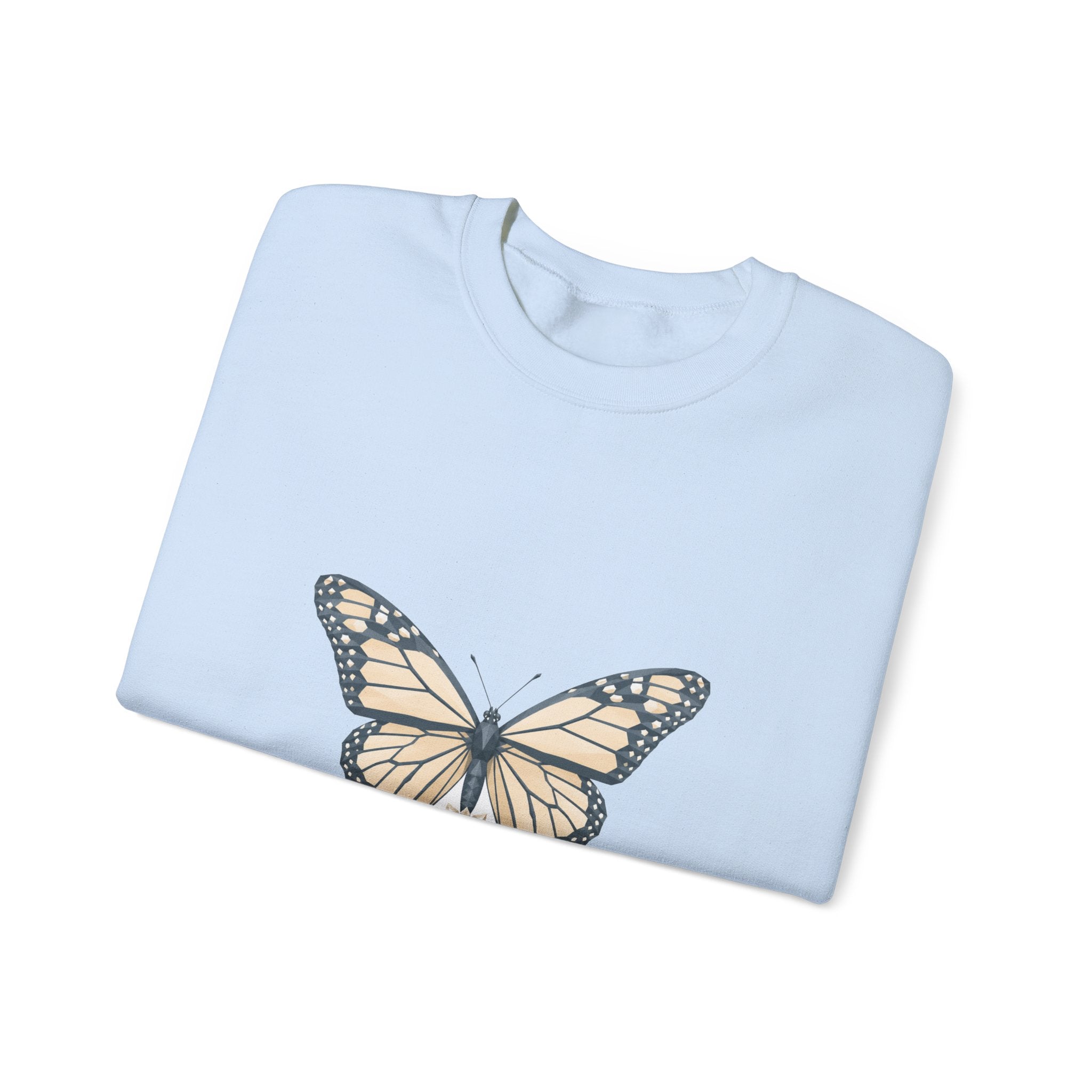 Matching Couple Sweatshirt - Butterfly & Moth Matching Couple Premium Fleece Sweatshirt Geometric Art His Hers Love Gift - Design A