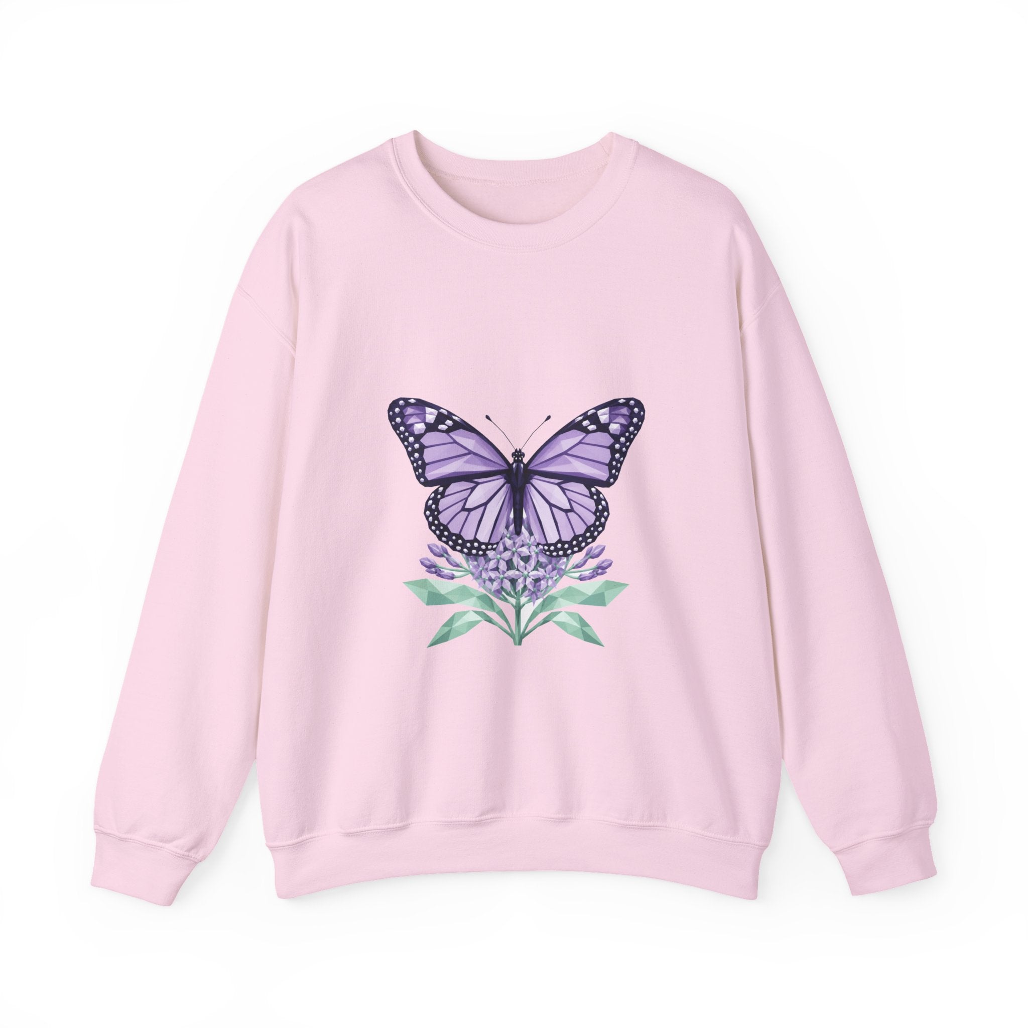 Matching Couple Sweatshirt - Butterfly & Moth Matching Couple Comfort Colors Crew Geometric Art His Hers Love Gift - Design A