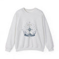 Matching Couple Sweatshirt - Shooting Star & North Star Matching Couple Crewneck Sweatshirt Vintage Art His Hers Wedding Gift - Design B