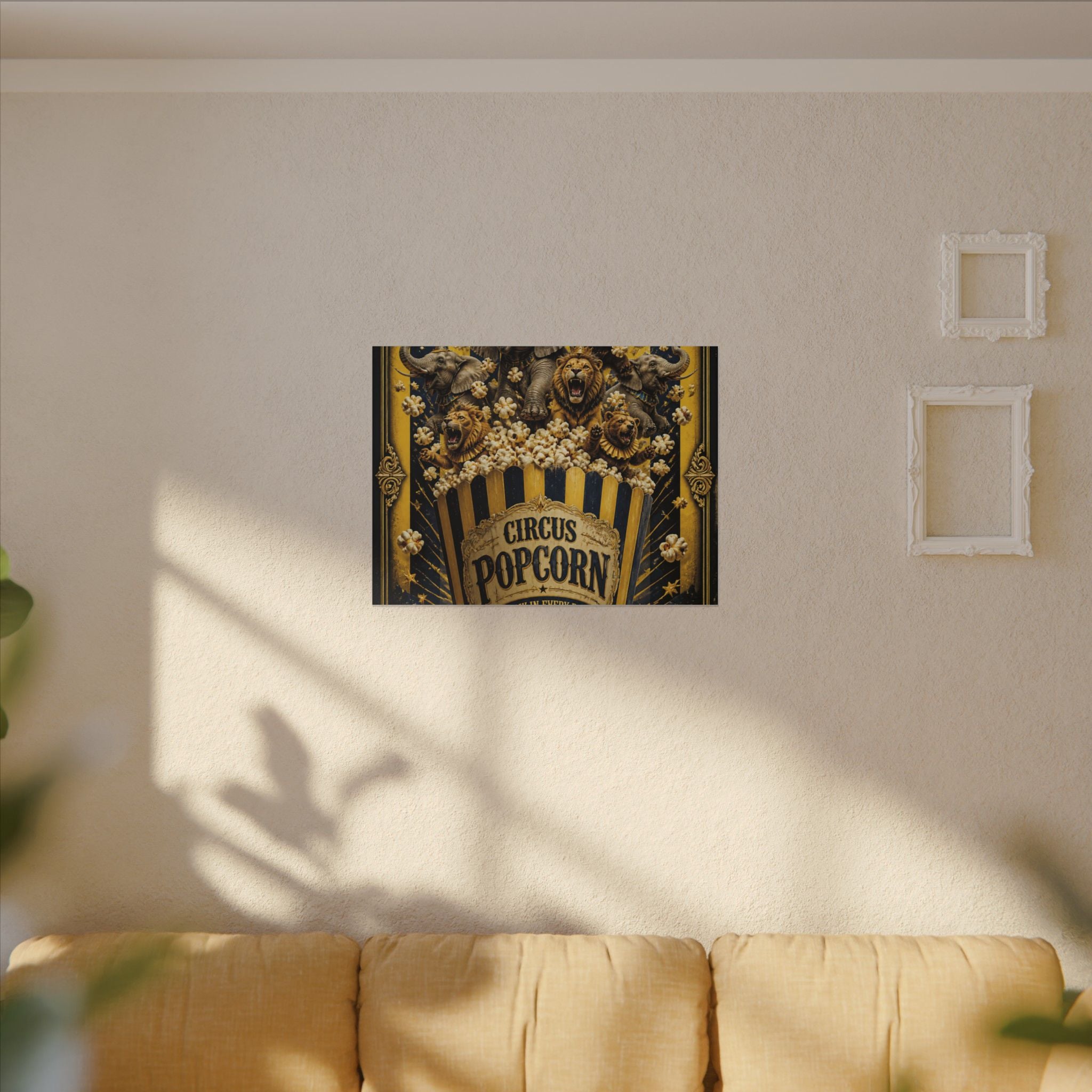 Popcorn Box Animals Wall Art Canvas 24×36 Baroque Studio Decor Maximalist Print